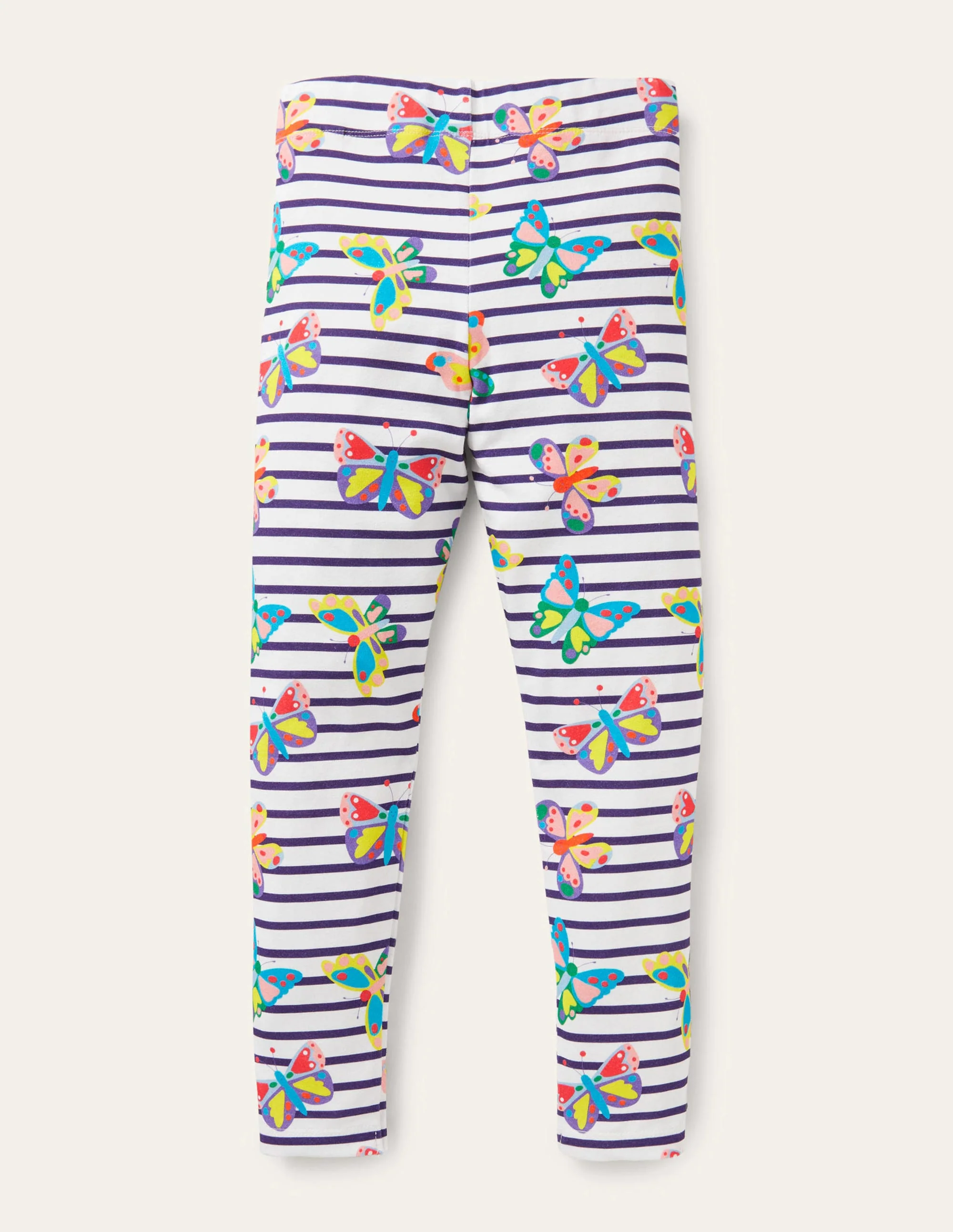Fun Leggings-Multi Butterfly Stripe - Image 2