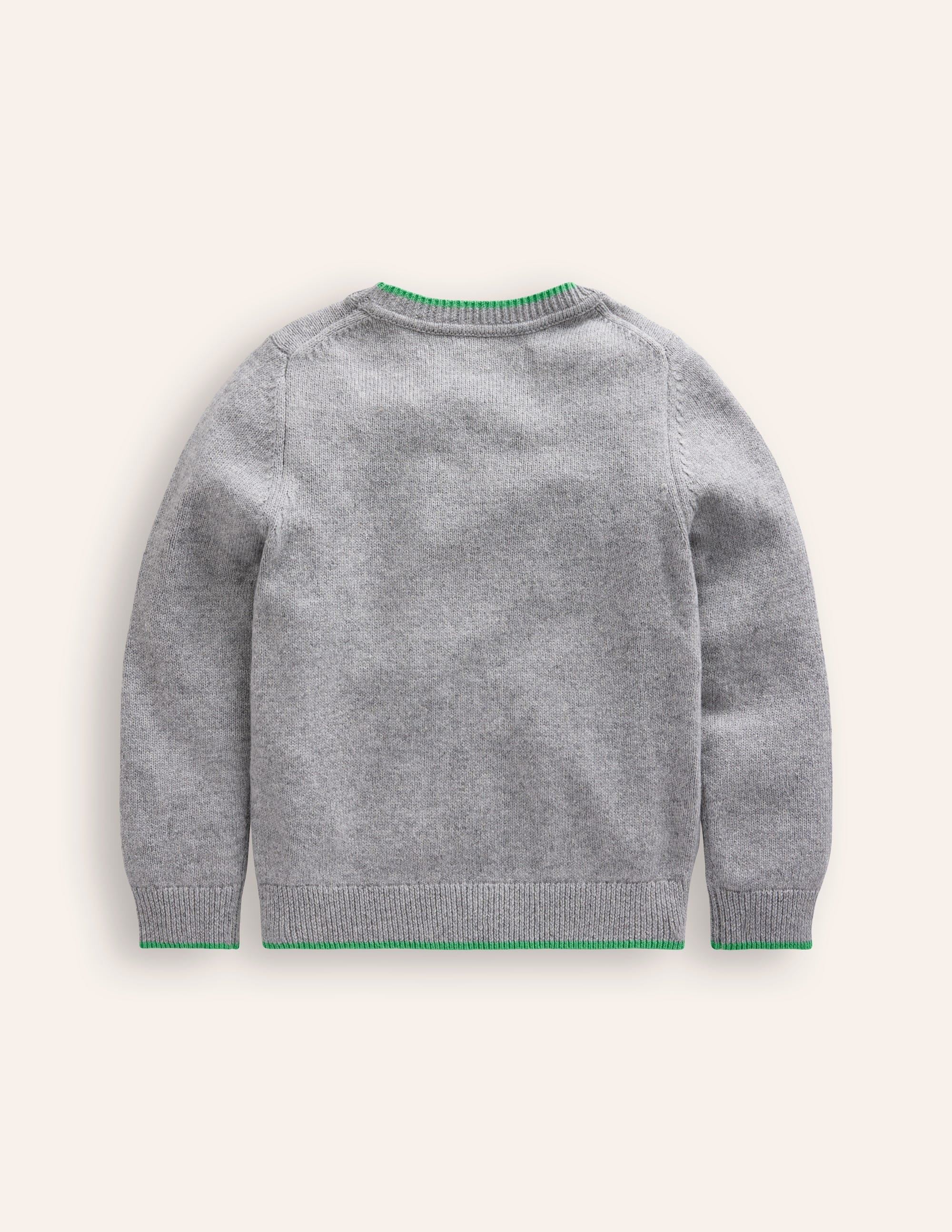 Fun Logo Jumper-Soft Grey Dog - Image 3