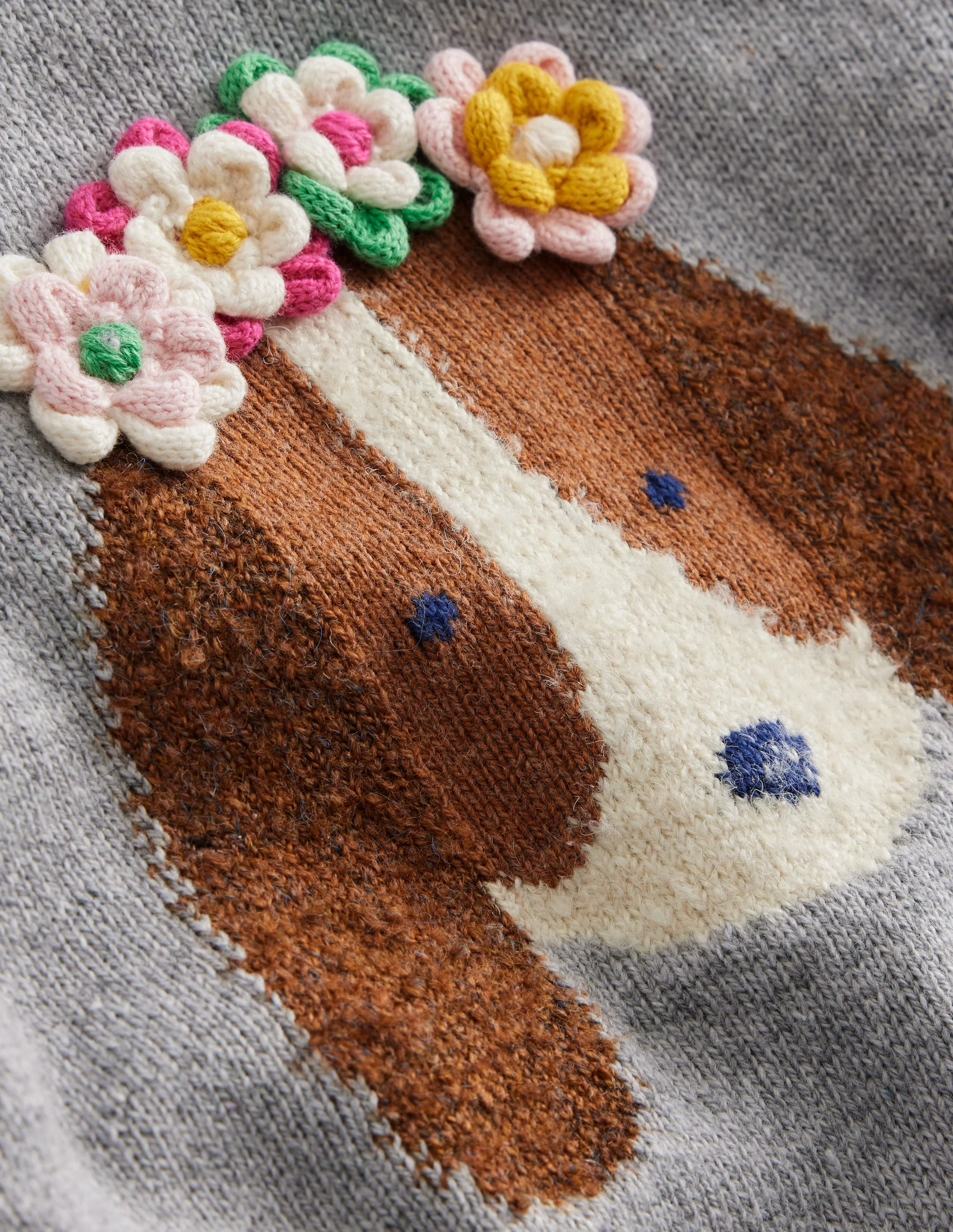 Fun Logo Jumper-Soft Grey Dog - Image 4