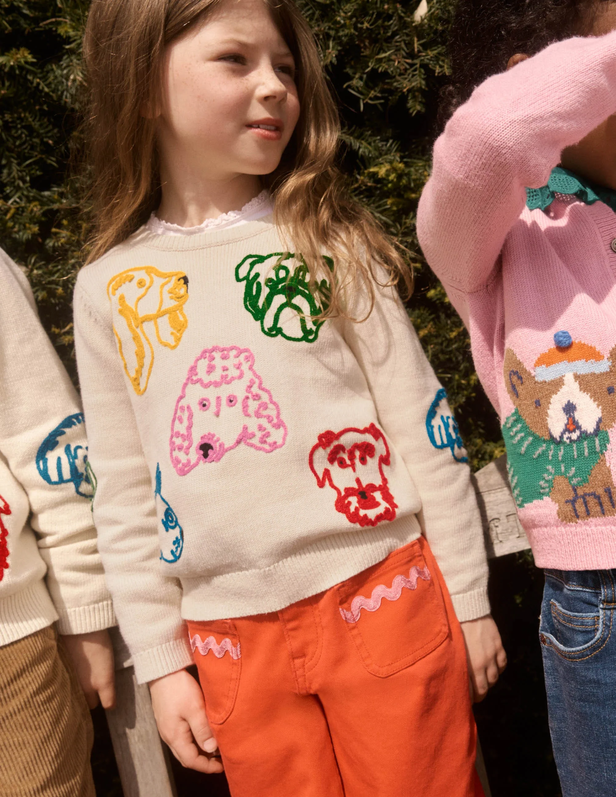 Fun Logo Sweater-Warm Ivory Dogs - Image 4