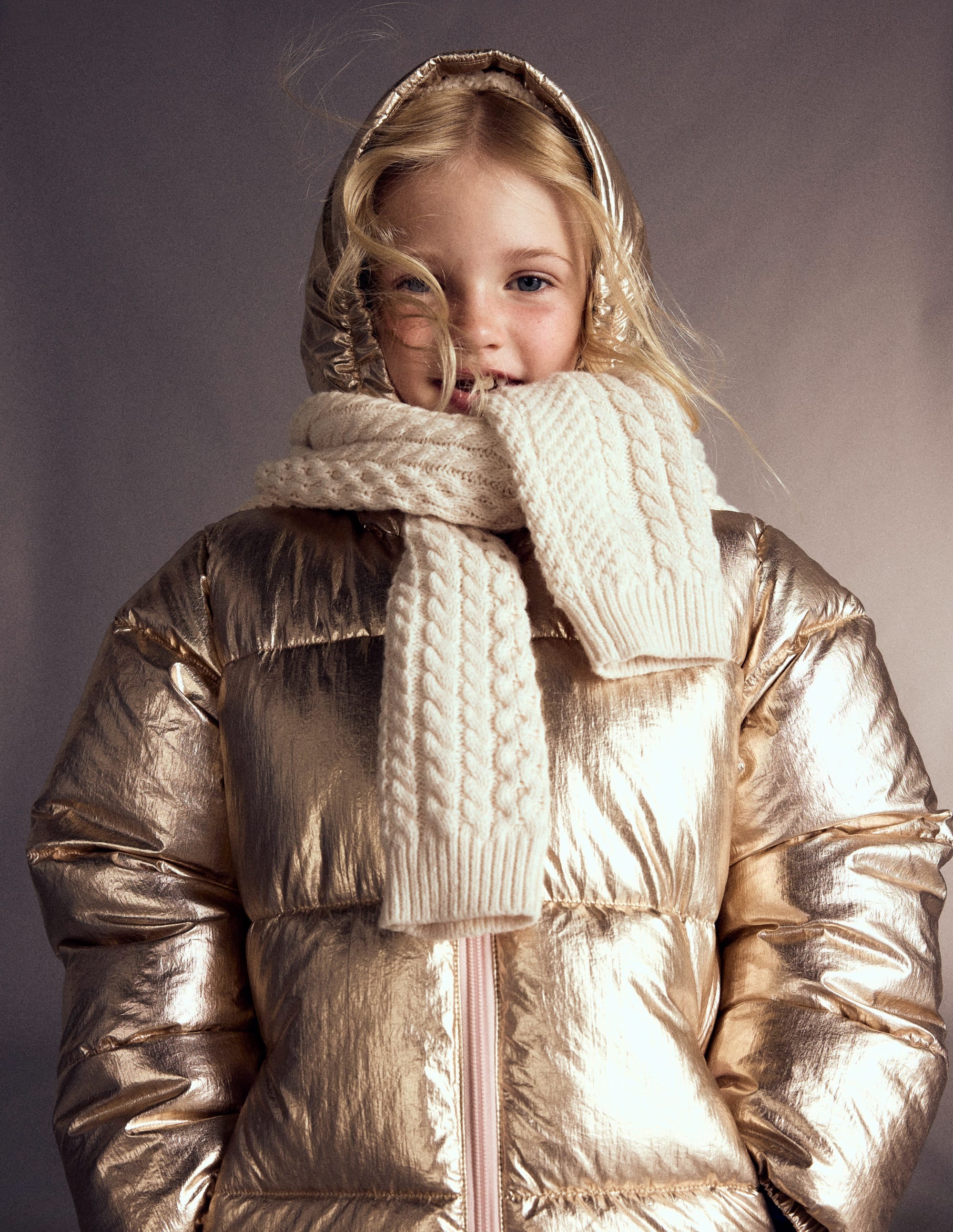 Fun Padded Coat-Gold - Image 6