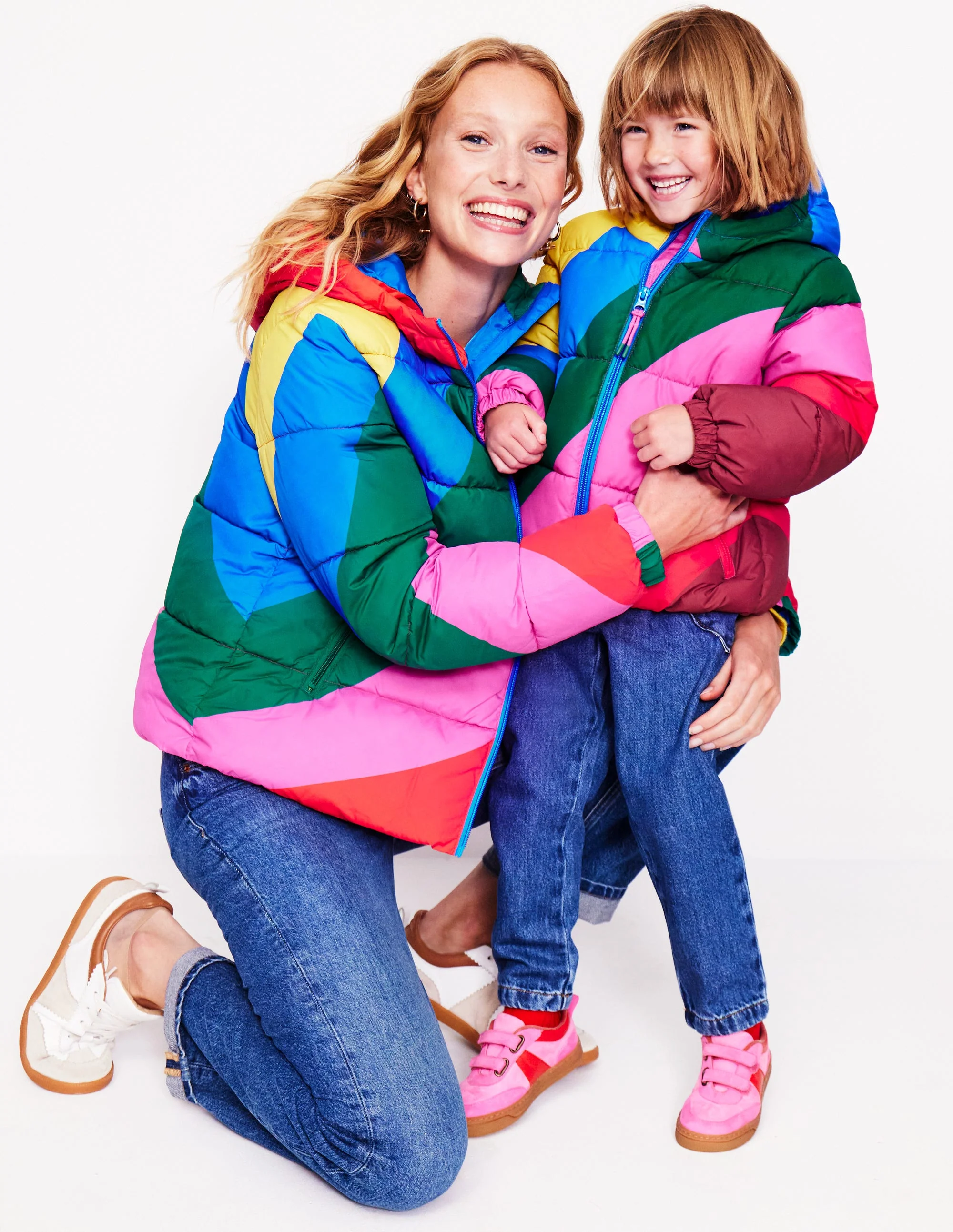 Fun Padded Coat-Rainbow Wave - Image 6
