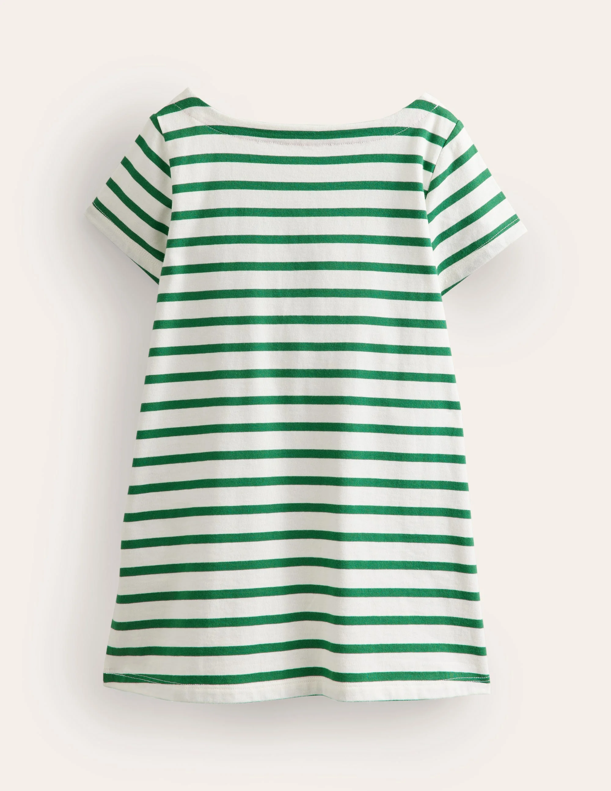 Fun Pocket Appliqué Tunic-Ivory/ Pea Green Cherries - Image 2