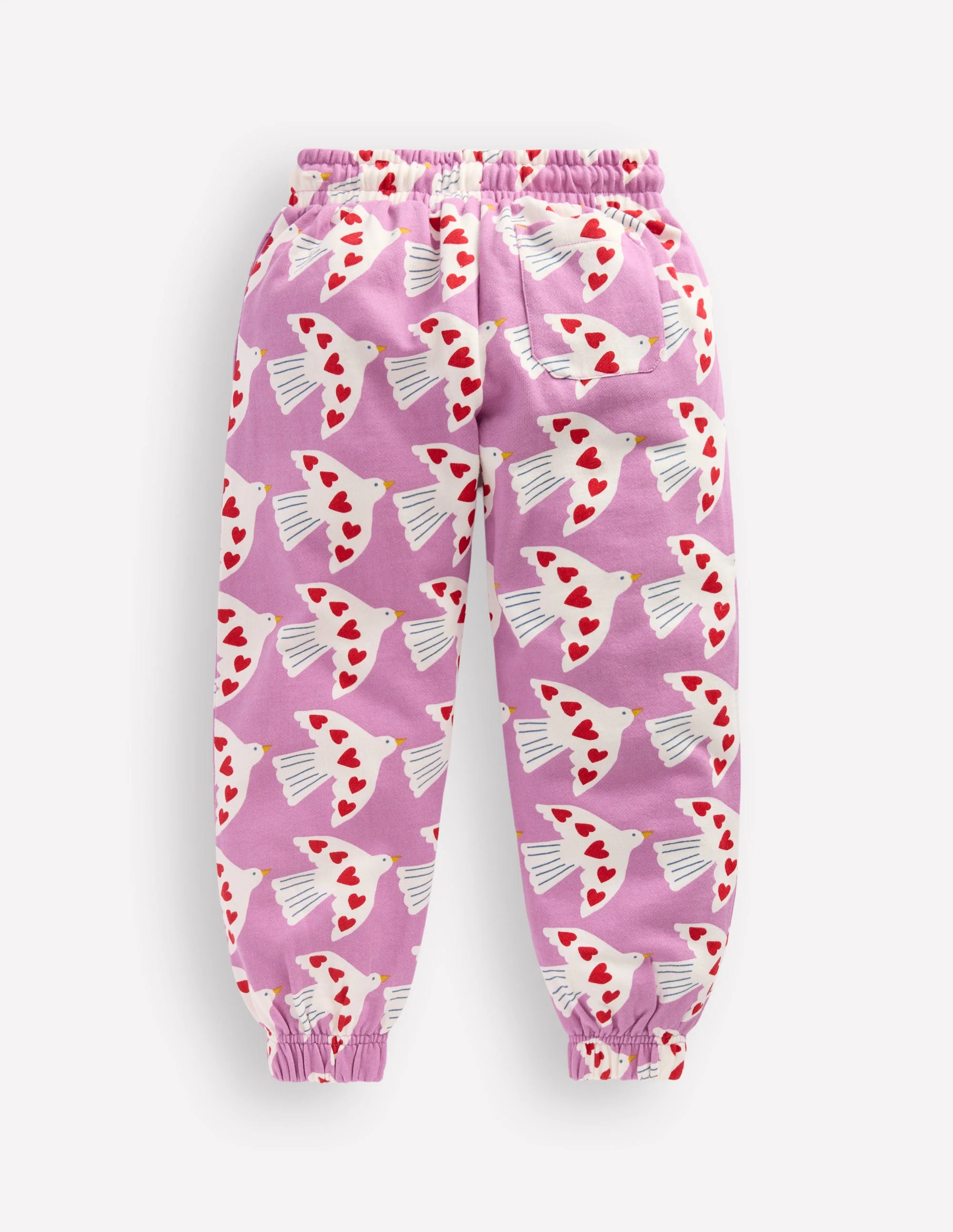 Fun Printed Joggers-Purple Doves - Image 2