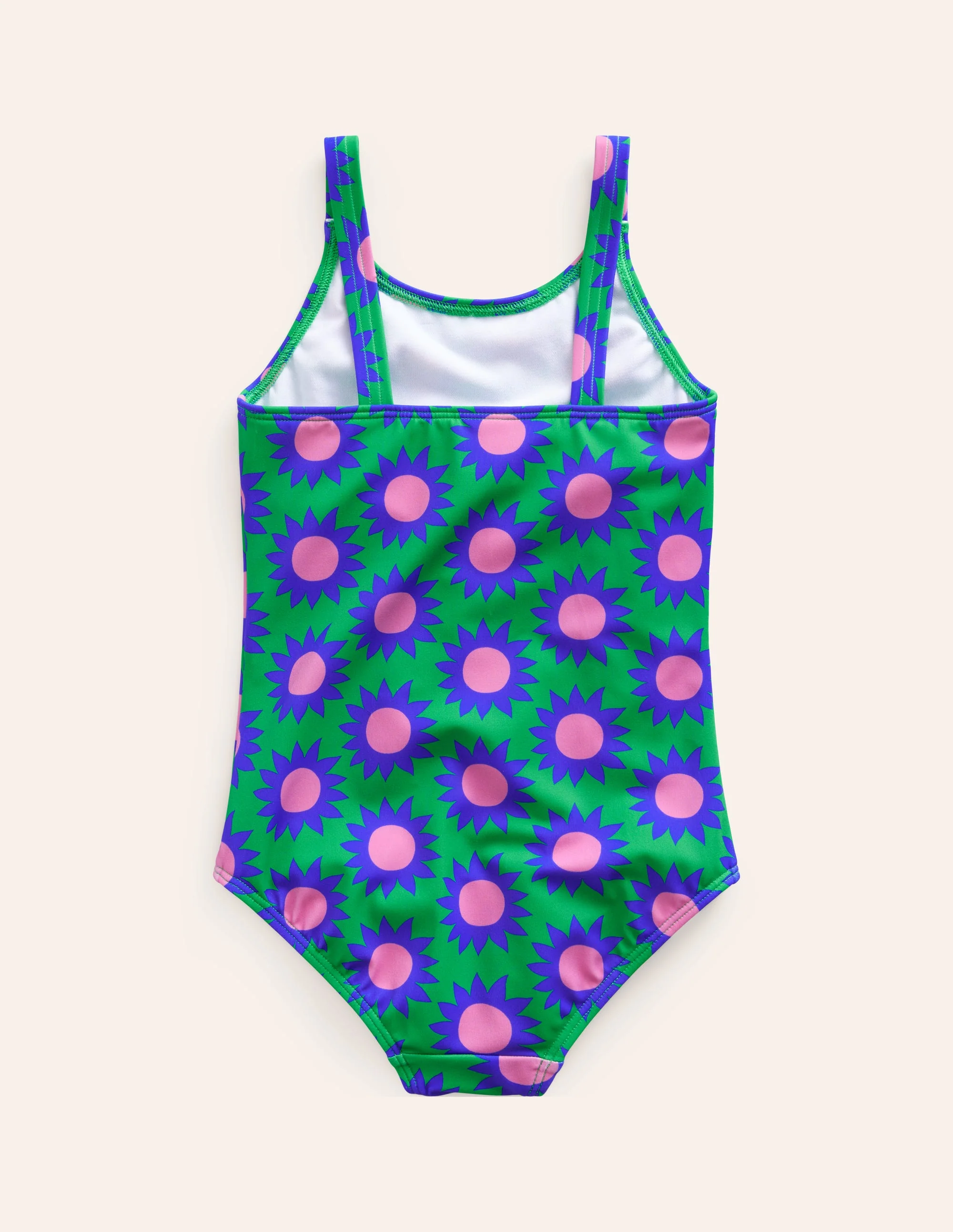 Fun Printed Swimsuit-Runner Bean Sunflower Geo - Image 2