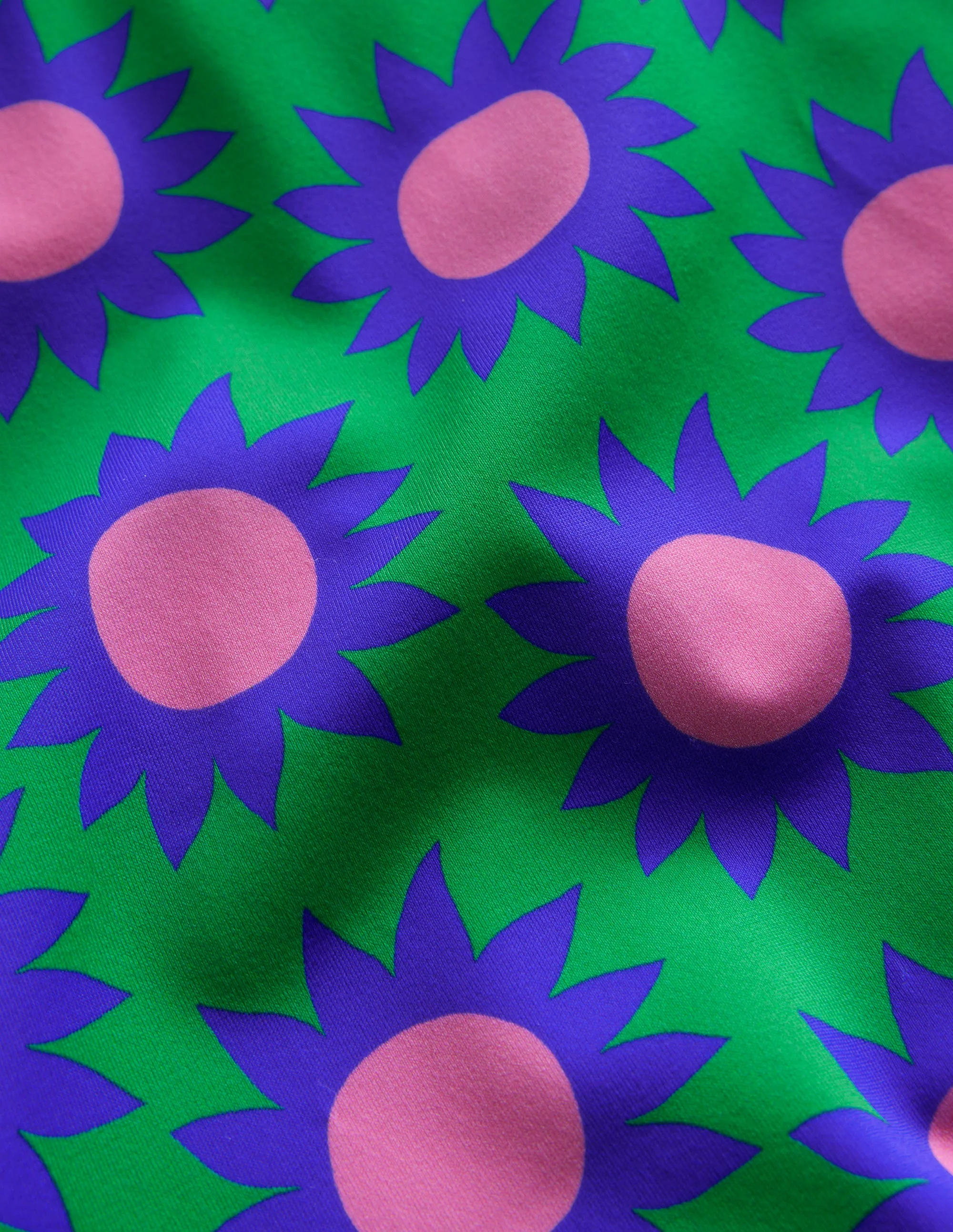 Fun Printed Swimsuit-Runner Bean Sunflower Geo - Image 3