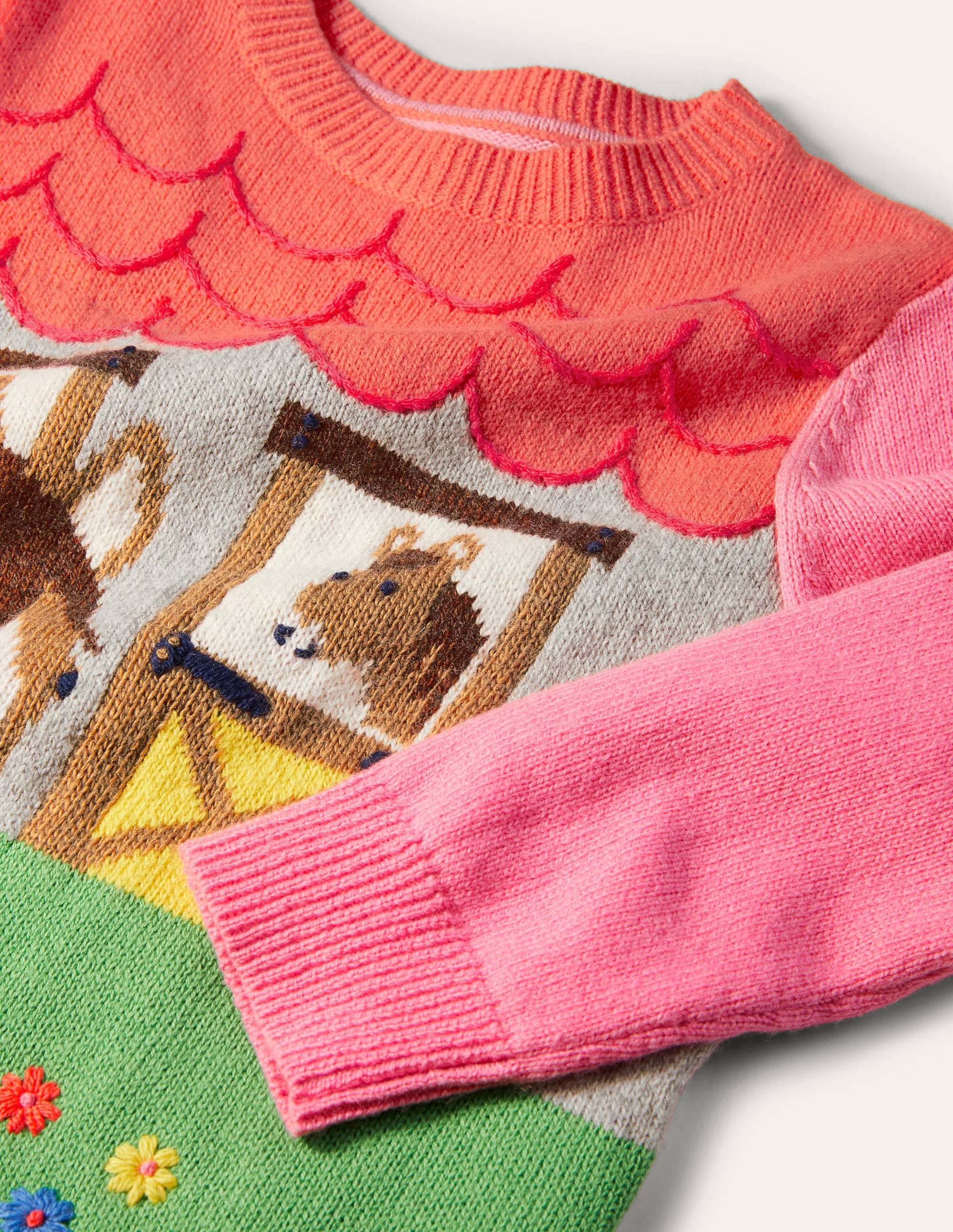 Fun Sweater-Pink Horse Stable - Image 3
