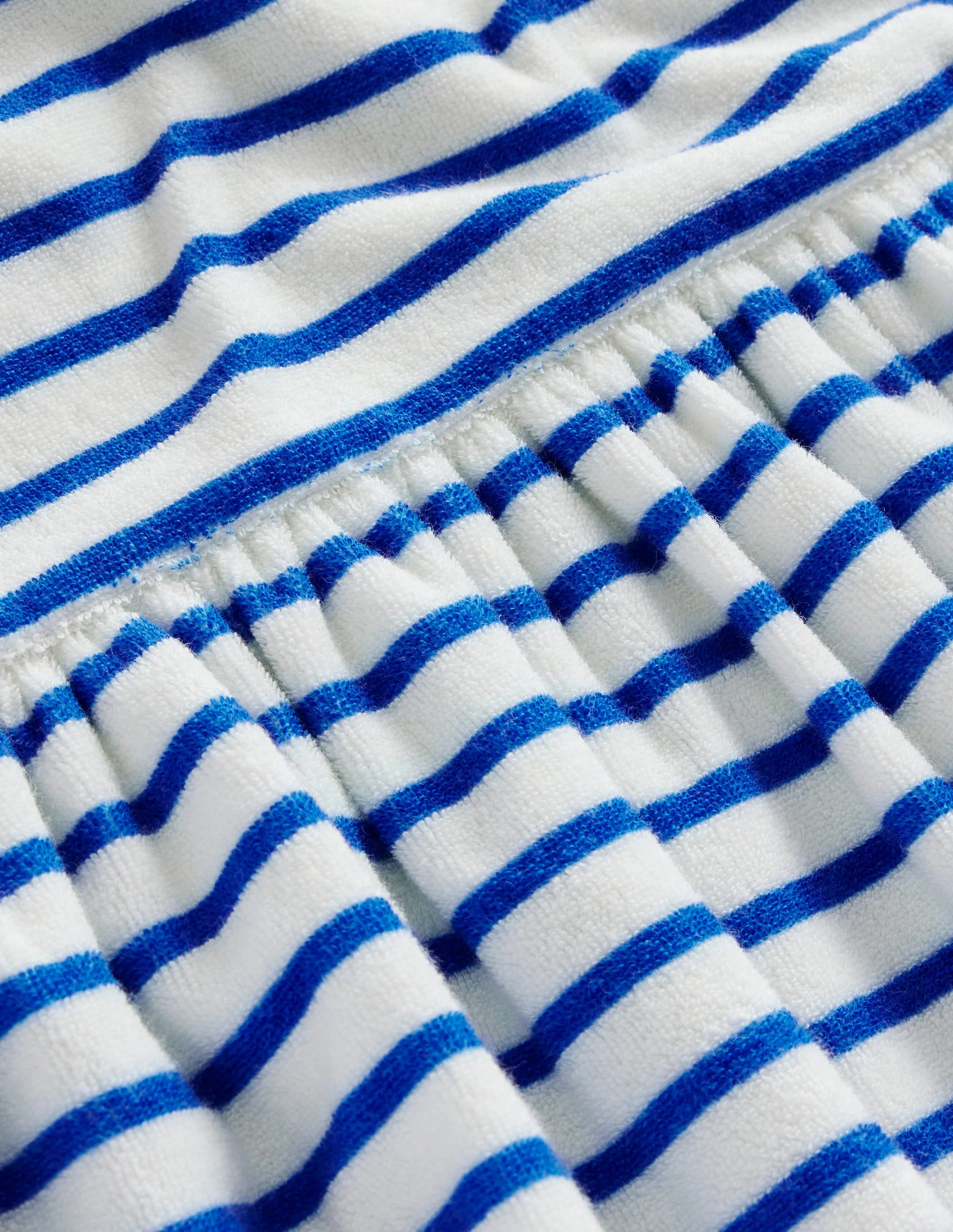 Fun Towelling Dress-Sapphire Blue/Vanilla Pod - Image 3