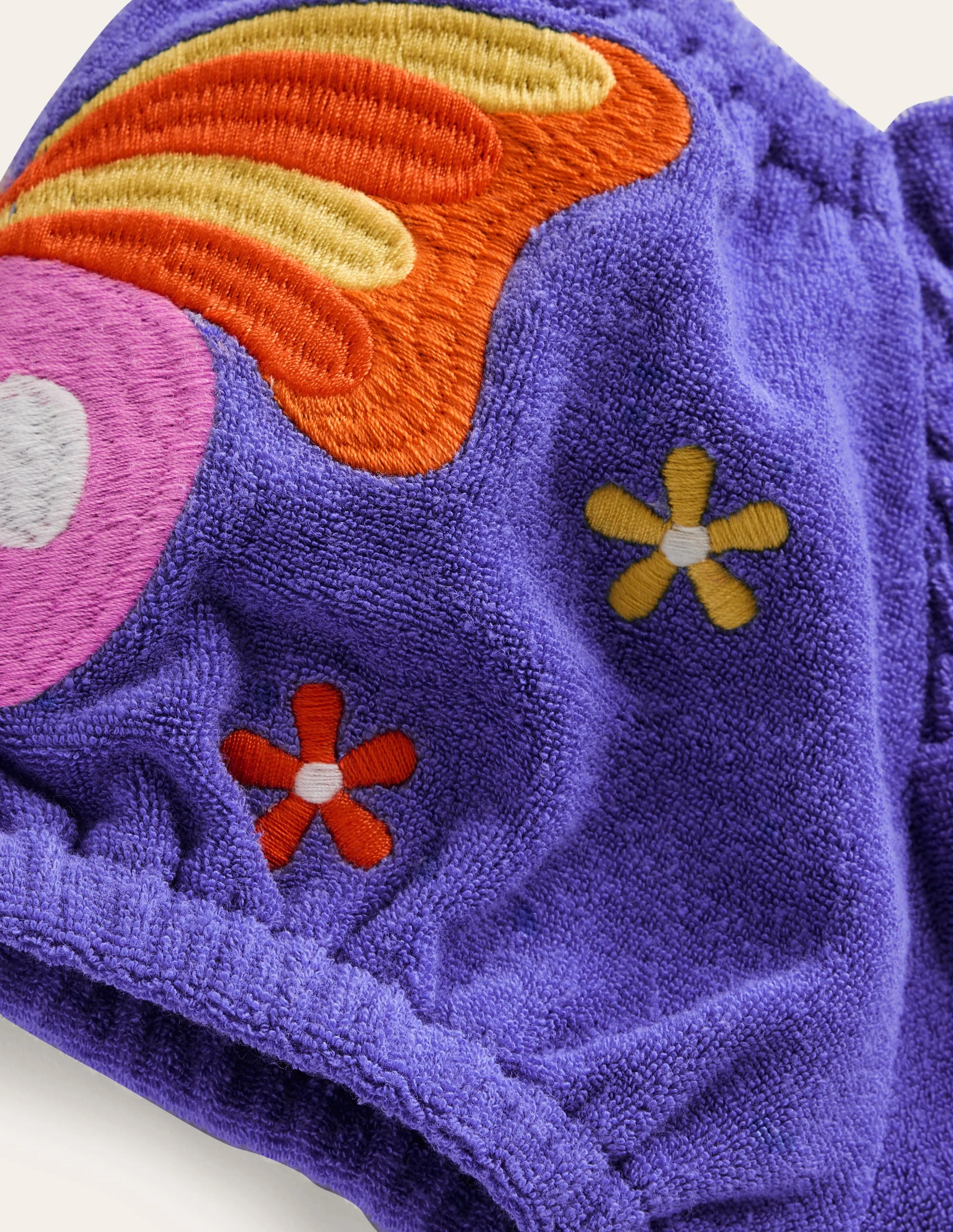 Fun Towelling Romper-Wisteria Blue - Image 3
