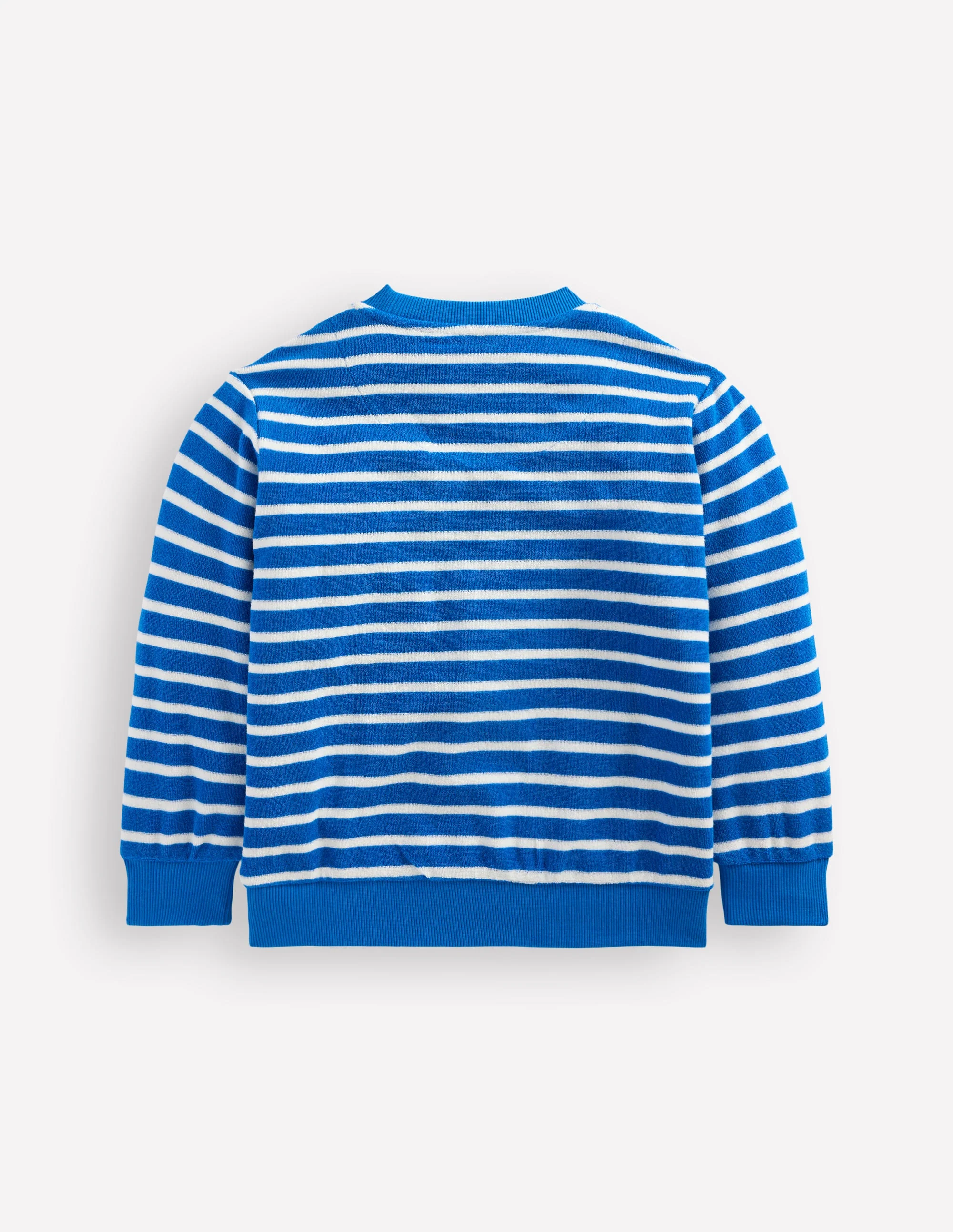 Fun Towelling Sweatshirt-Blue and Ivory Lobster - Image 2