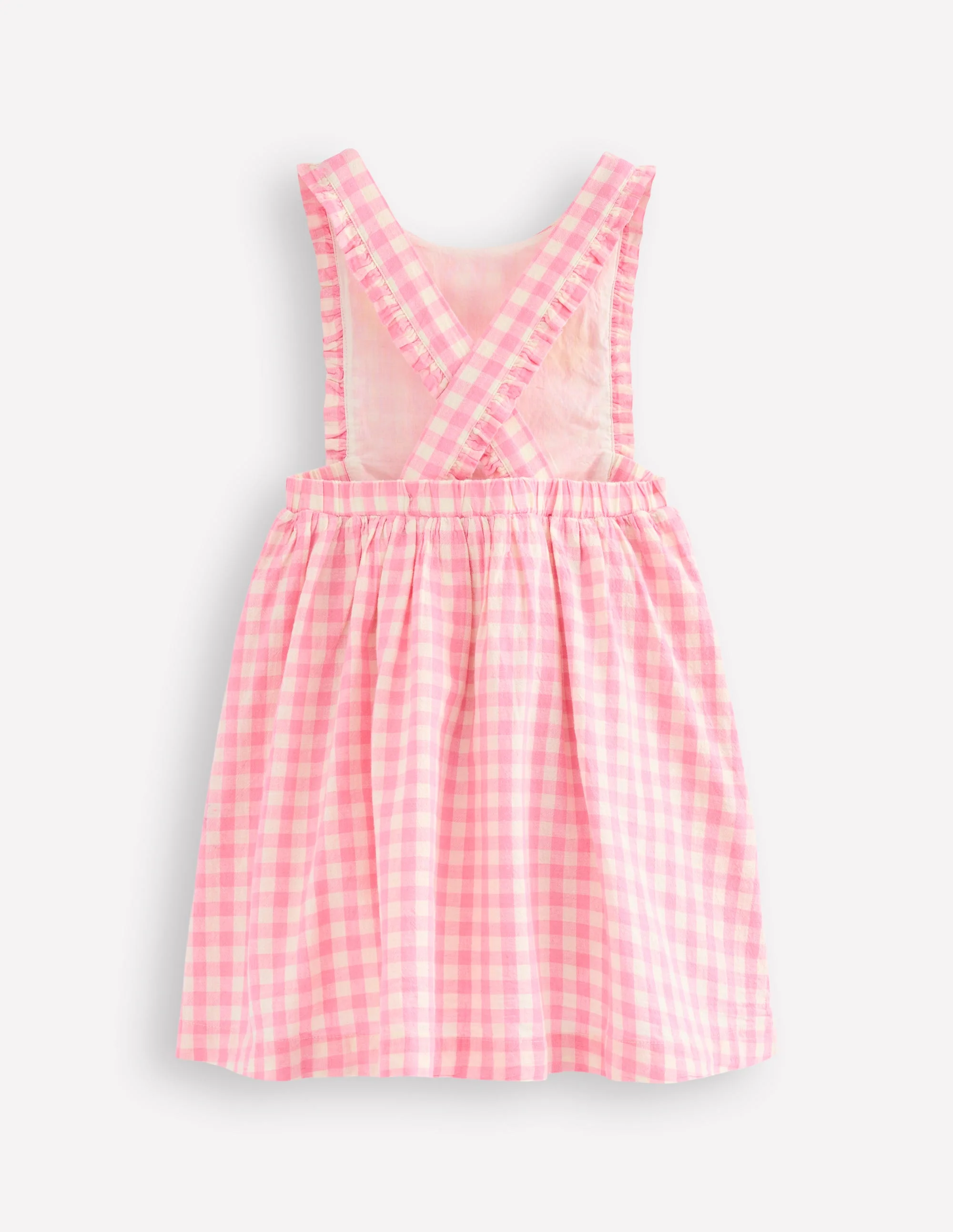 Gladys Pinafore Dress-Pink Gingham Easter - Image 2