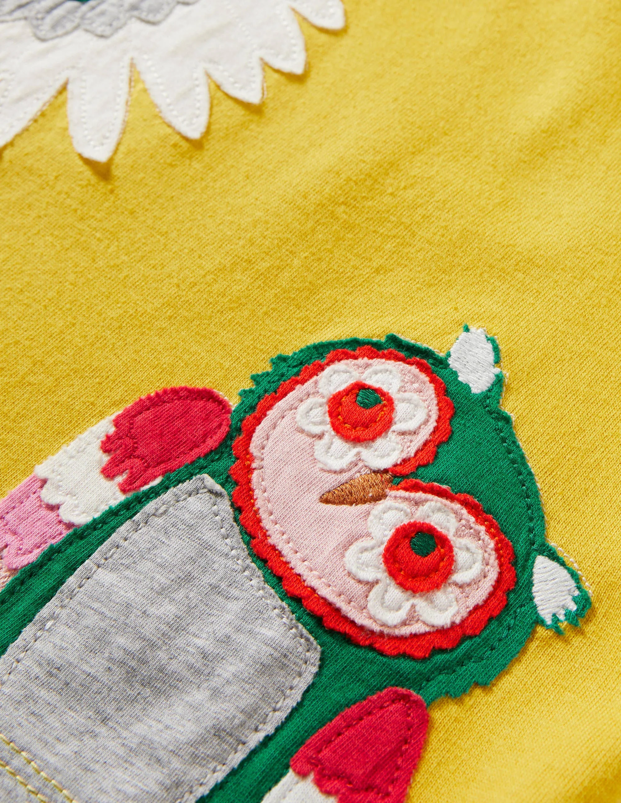 Glow-in-the-dark Scene T-shirt-Honeycomb Yellow Owls - Image 3