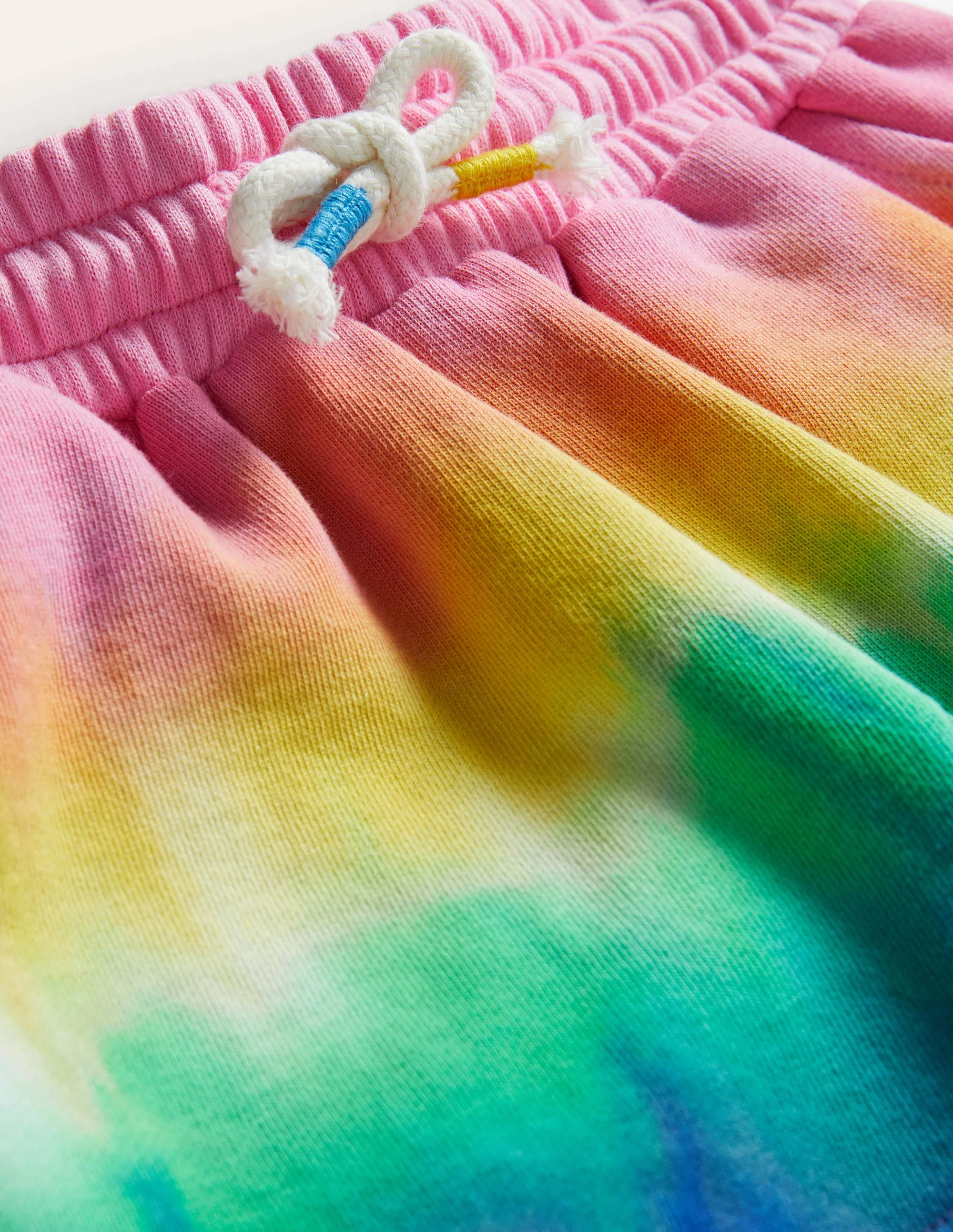 Gradient Dye Jersey Shorts-Multi Rainbow - Image 3