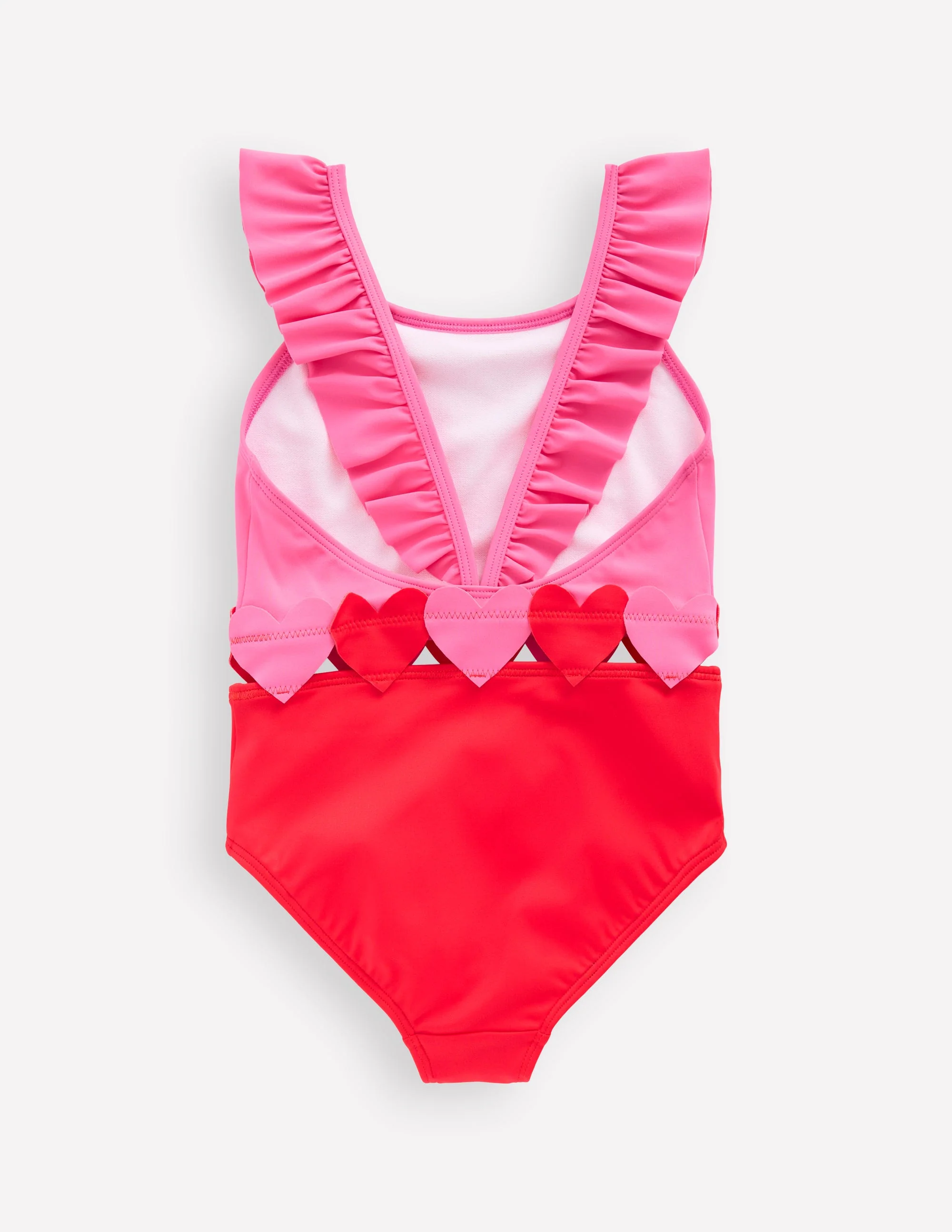 Hallie Frill Strap Swimsuit-Poppy Red - Image 2