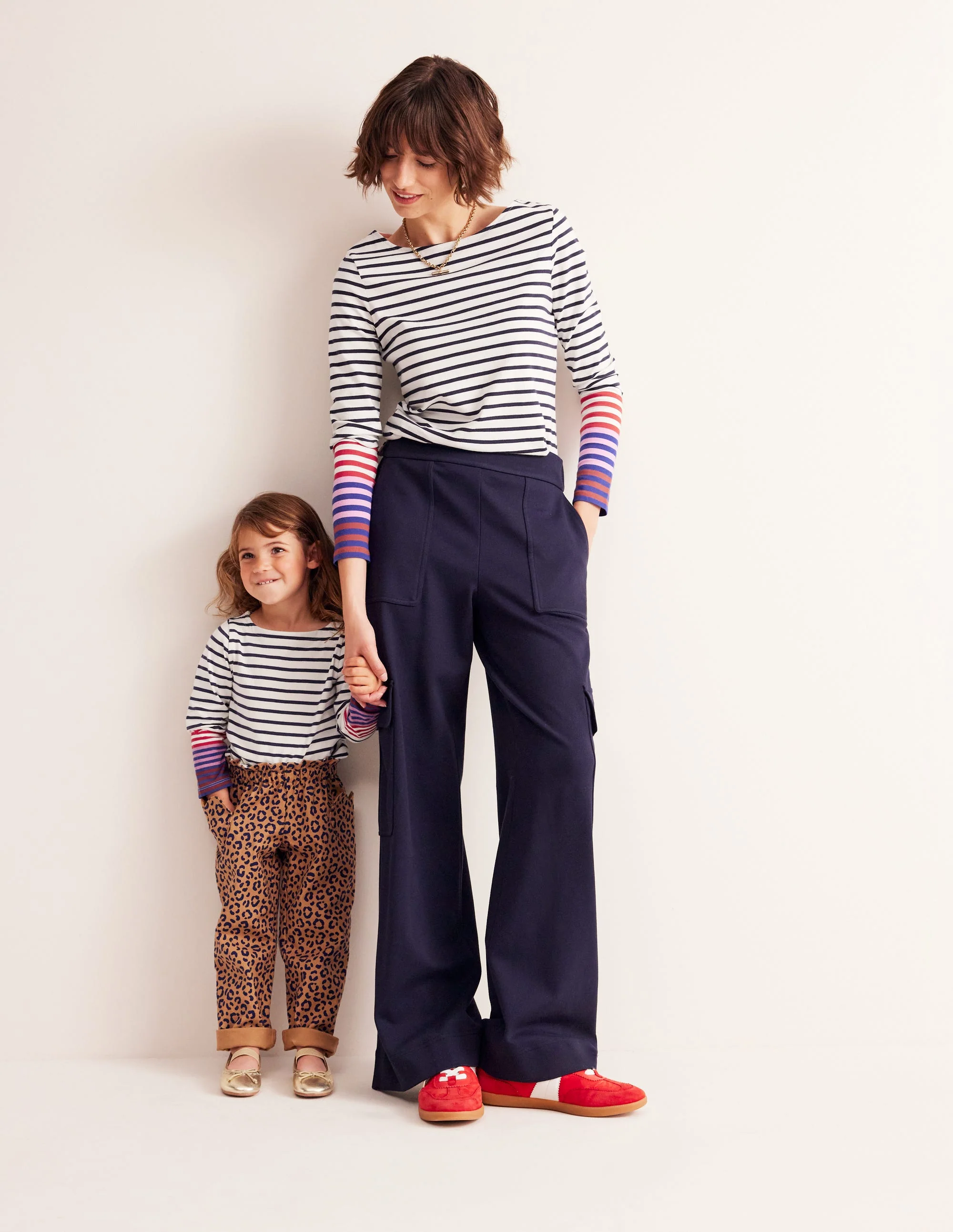 Heart Pocket Pull On Pants-Leopard - Image 2