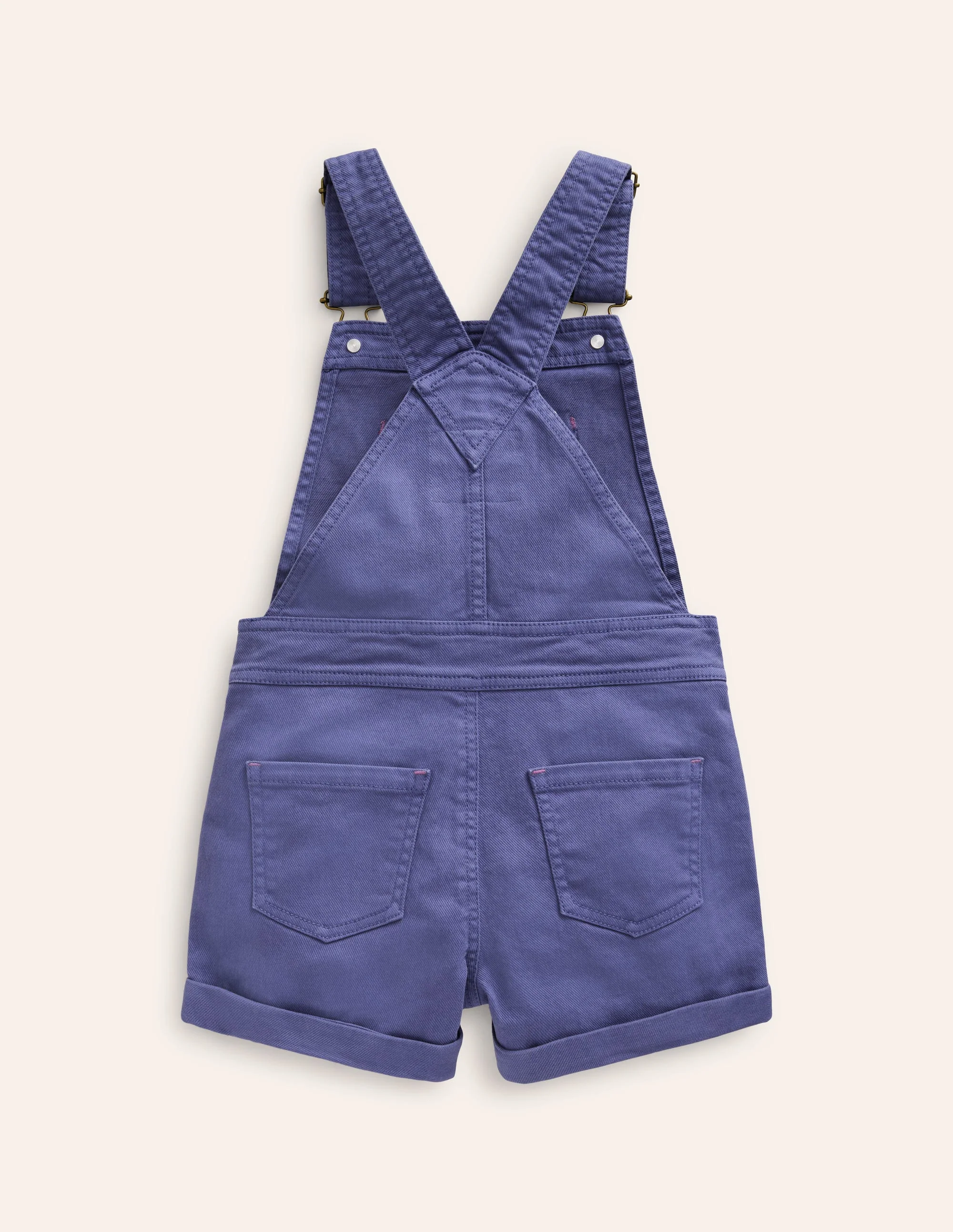 Heart Pocket Short Overalls-Soft Starboard - Image 2