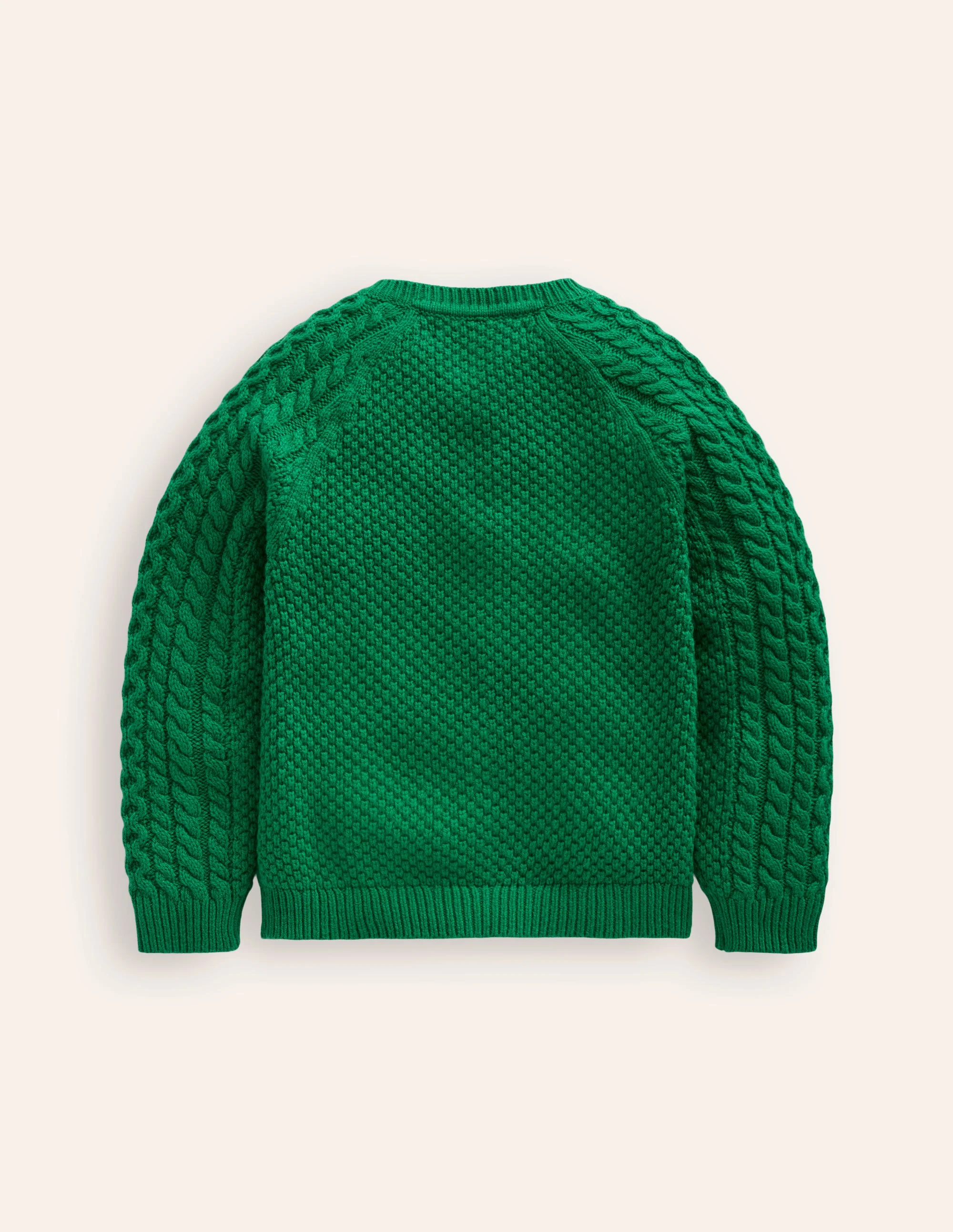 Heritage Cable Cardigan-Deep Green - Image 2