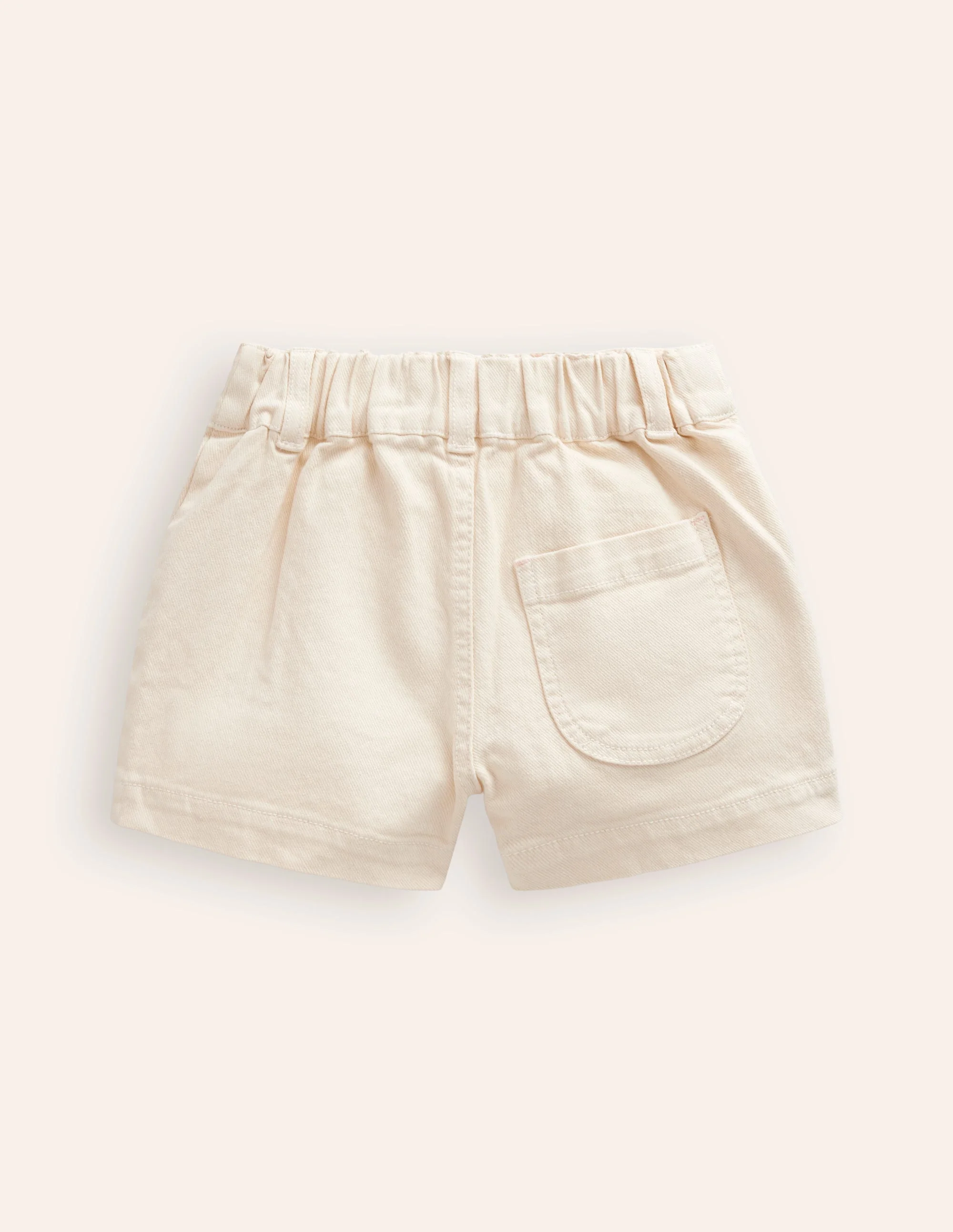 High Waisted Shorts-Vanilla White - Image 2