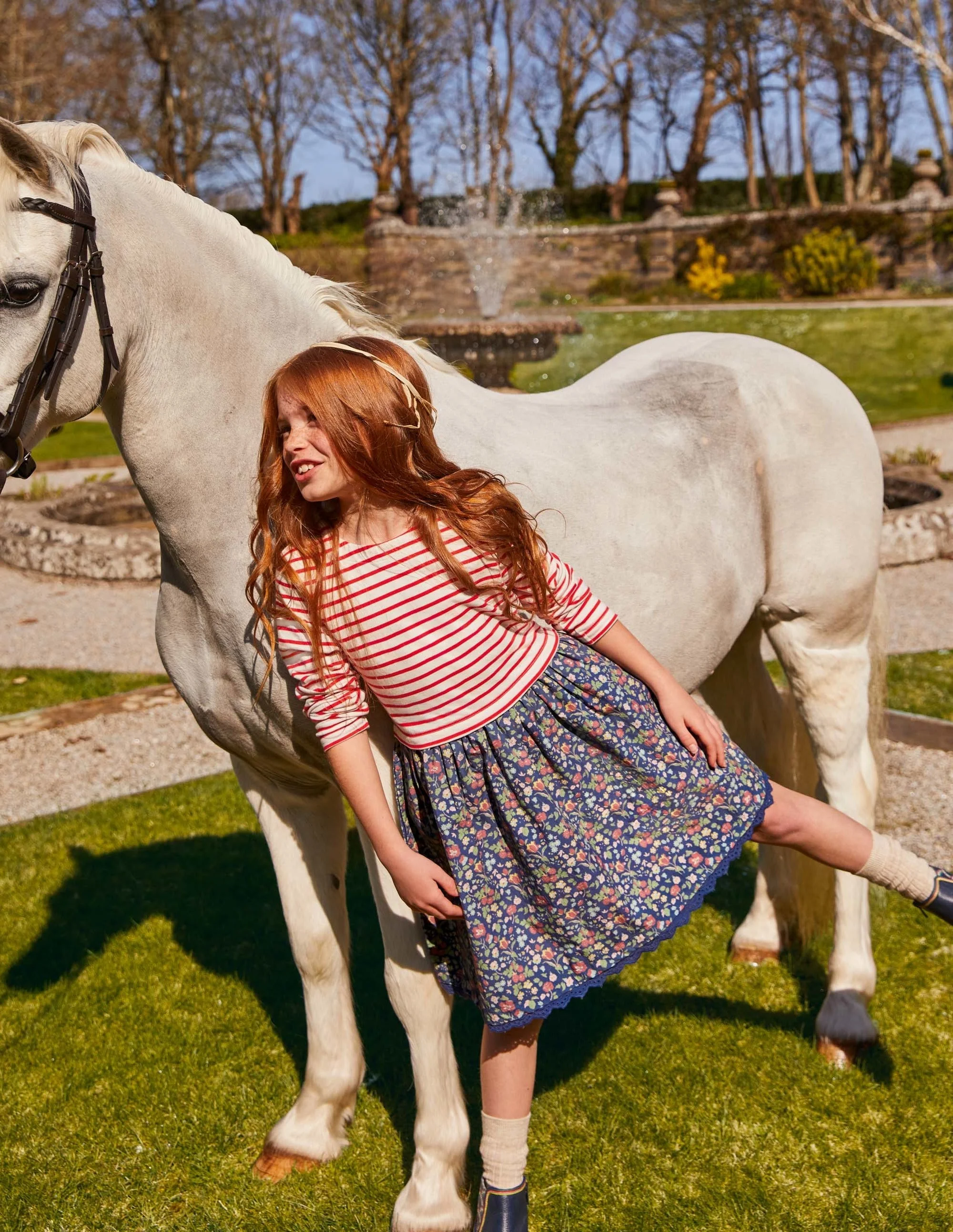 Hotchpotch Dress-Starboard Autumn Berry Floral - Image 4