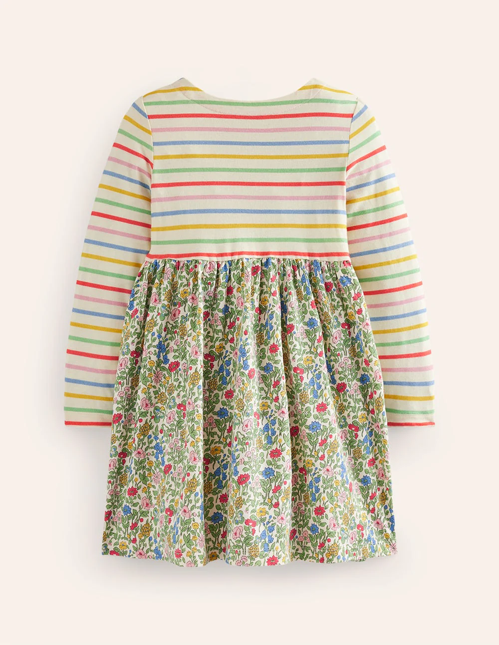 Hotchpotch Jersey Dress-Multi Meadow Floral - Image 2