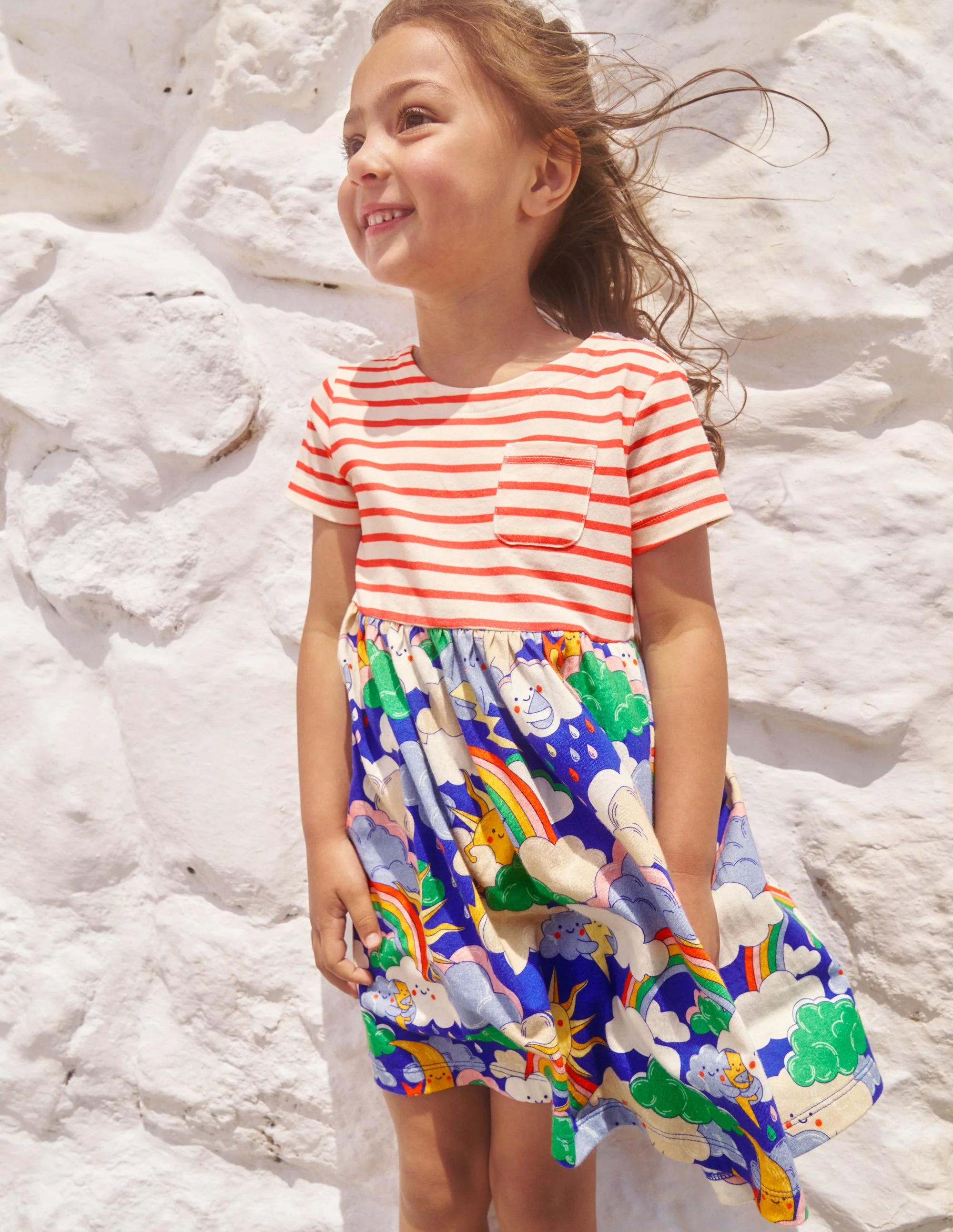 Hotchpotch Jersey dress-Multi Mega Weather - Image 4