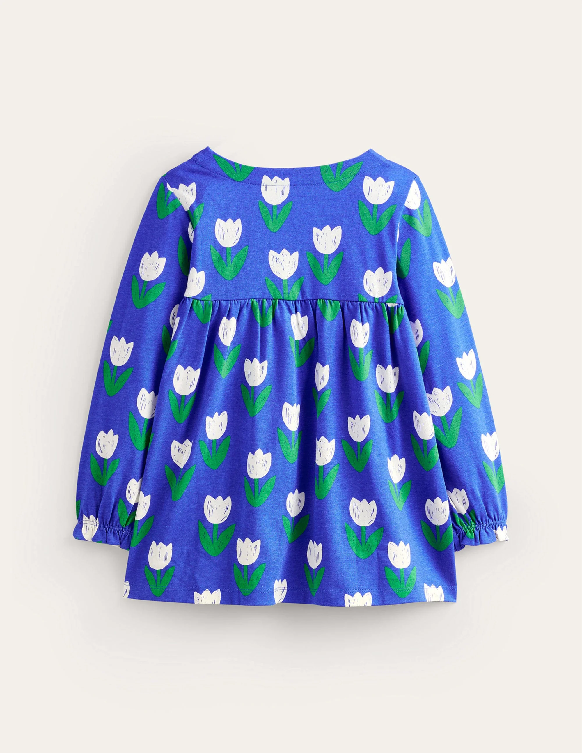 Hotchpotch Printed Tunic-Blue Heron Tulips - Image 2