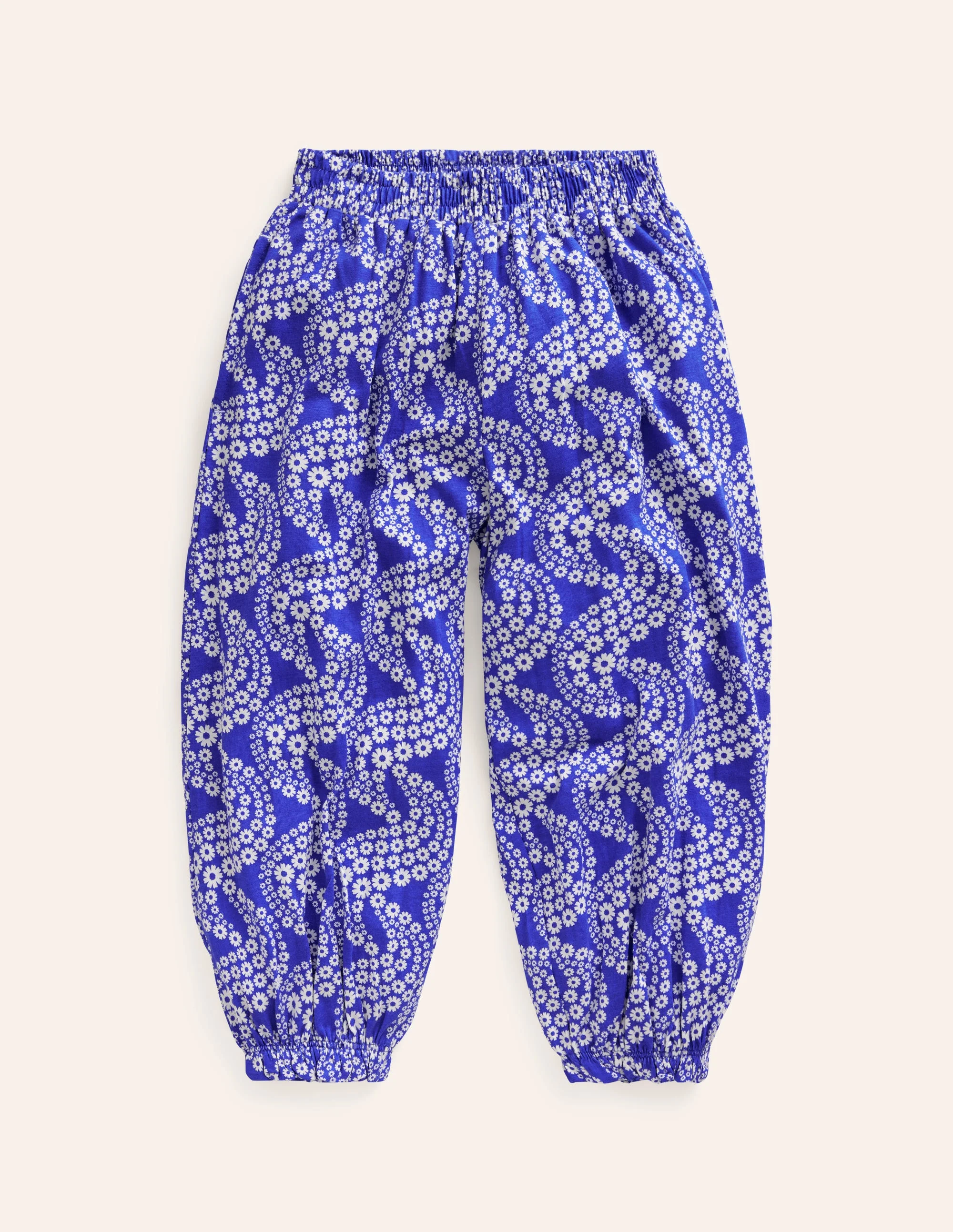 Jersey Harem Pants-Greek Blue Wave