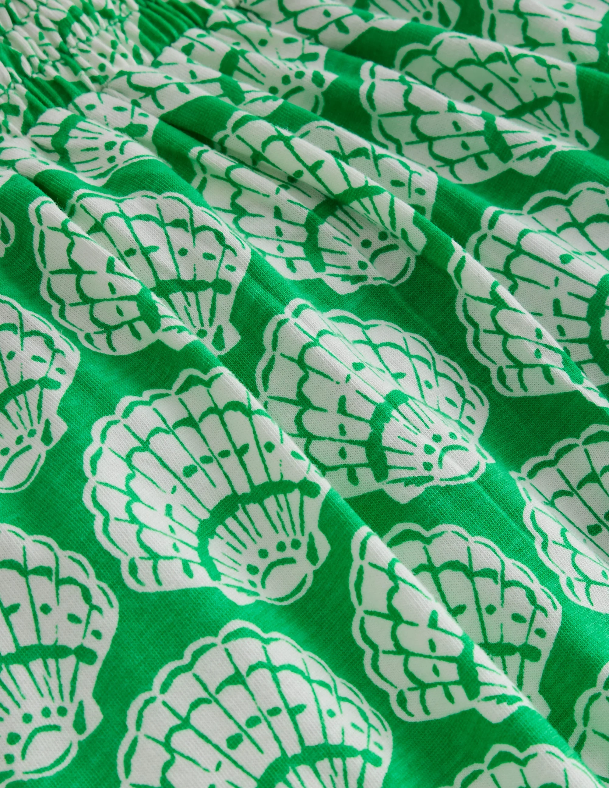 Jersey Harem Pants-Pea Green Seashells - Image 3