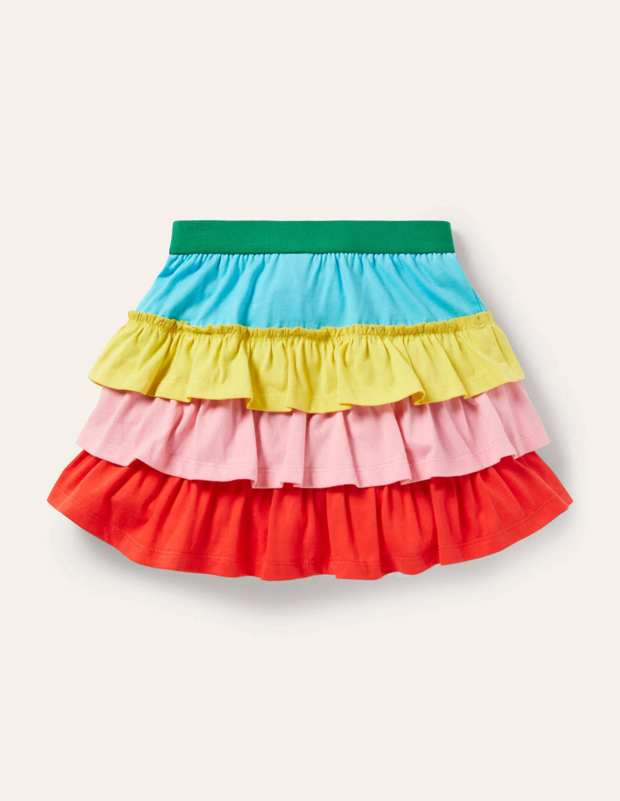Jersey Ruffle Skort-Multi Colourblock - Image 2