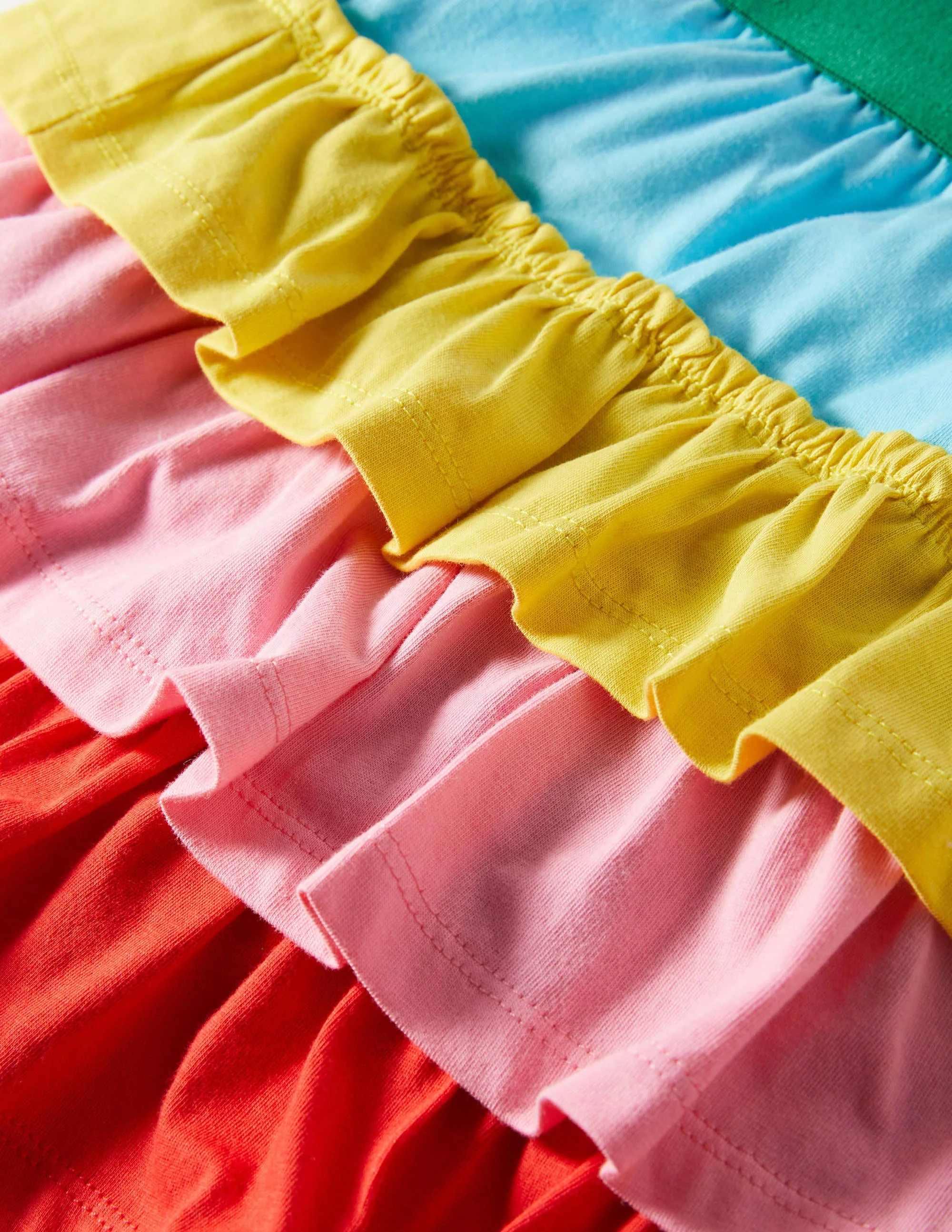 Jersey Ruffle Skort-Multi Colourblock - Image 3