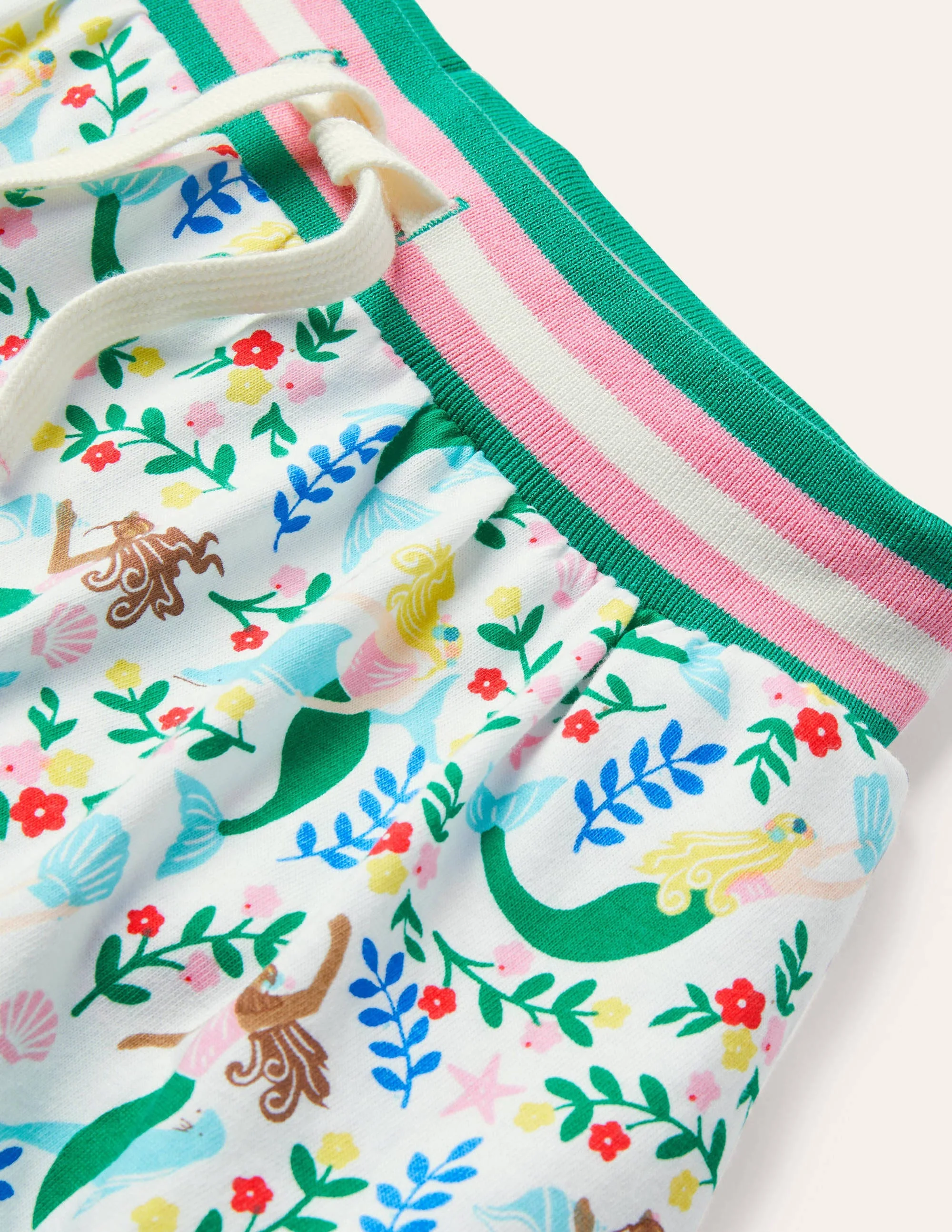 Jersey Skort-Ivory Mermaid Garden - Image 3