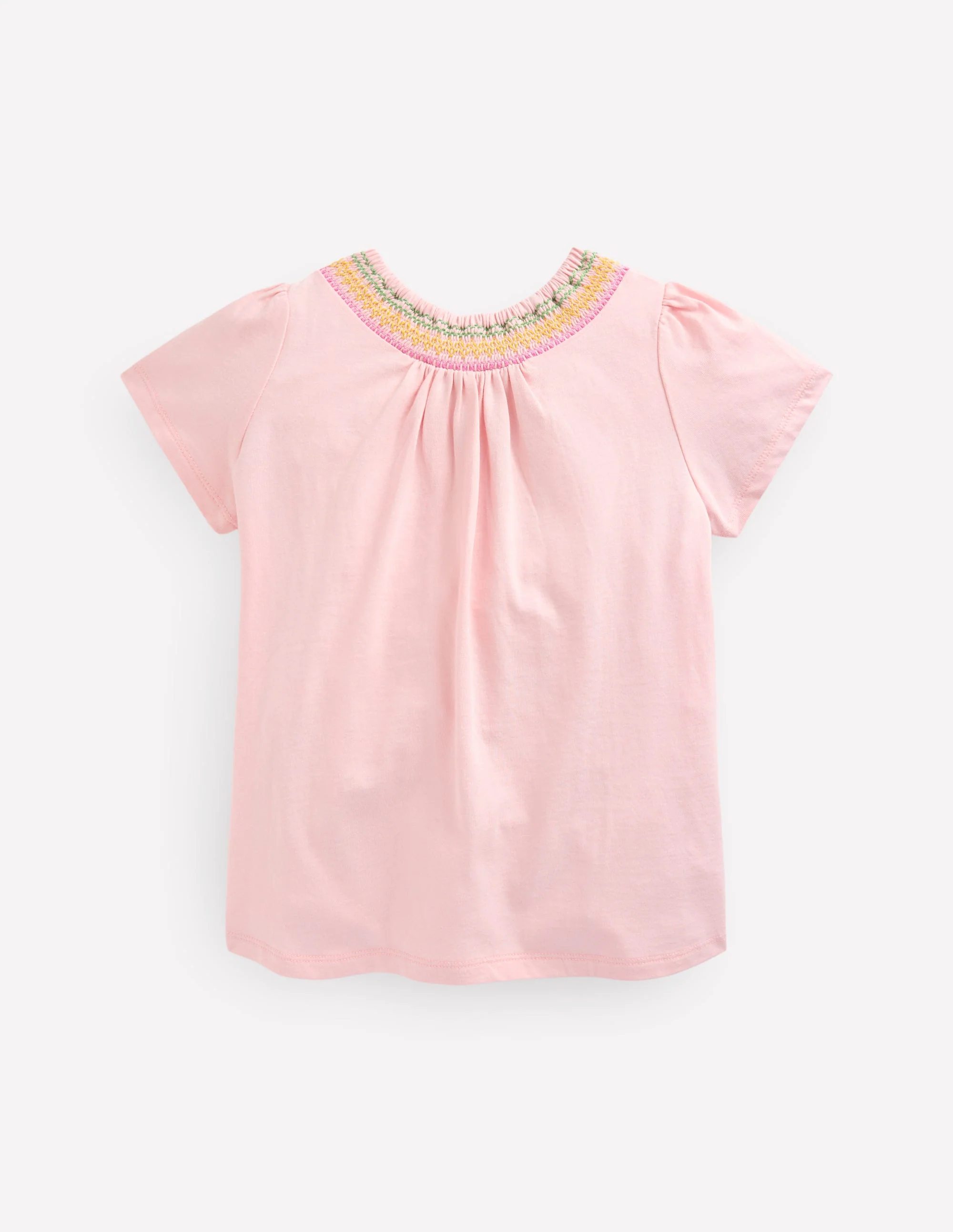 Jersey Smocked Top-Chalk Pink - Image 2