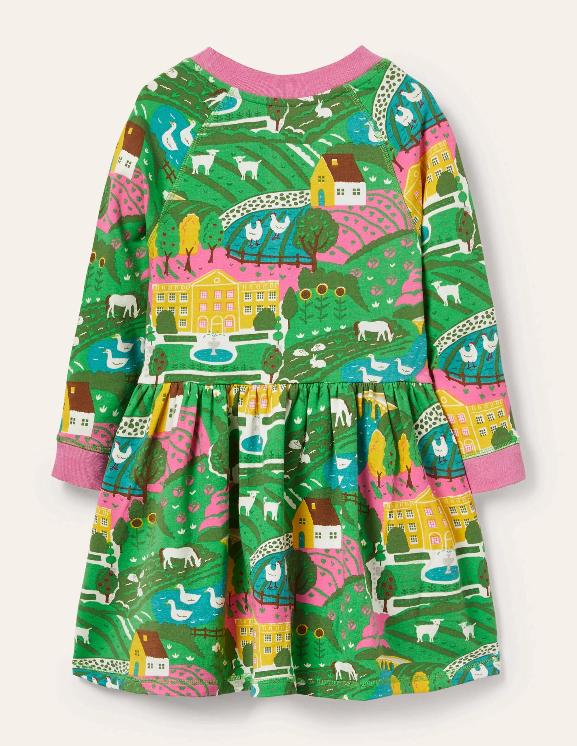 Jersey Sweatshirt Dress-Multi Country House - Image 2