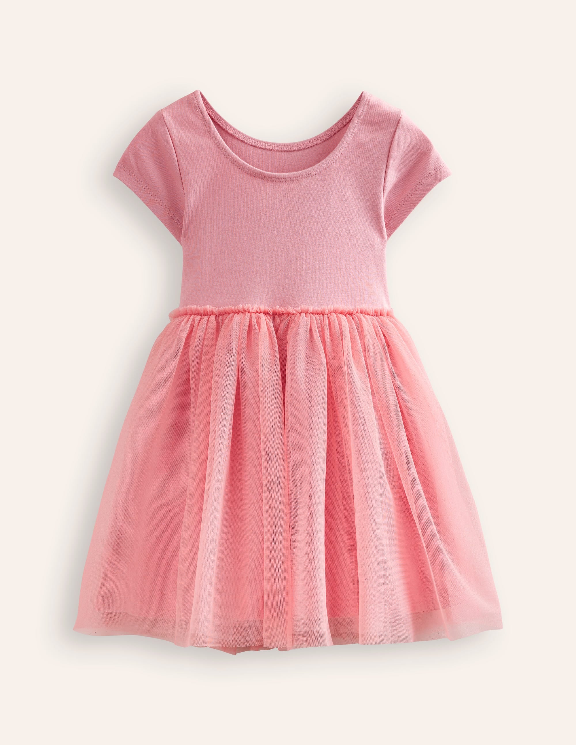 Katie Appliqué Tulle Dress-Almond Pink Unicorns - Image 2