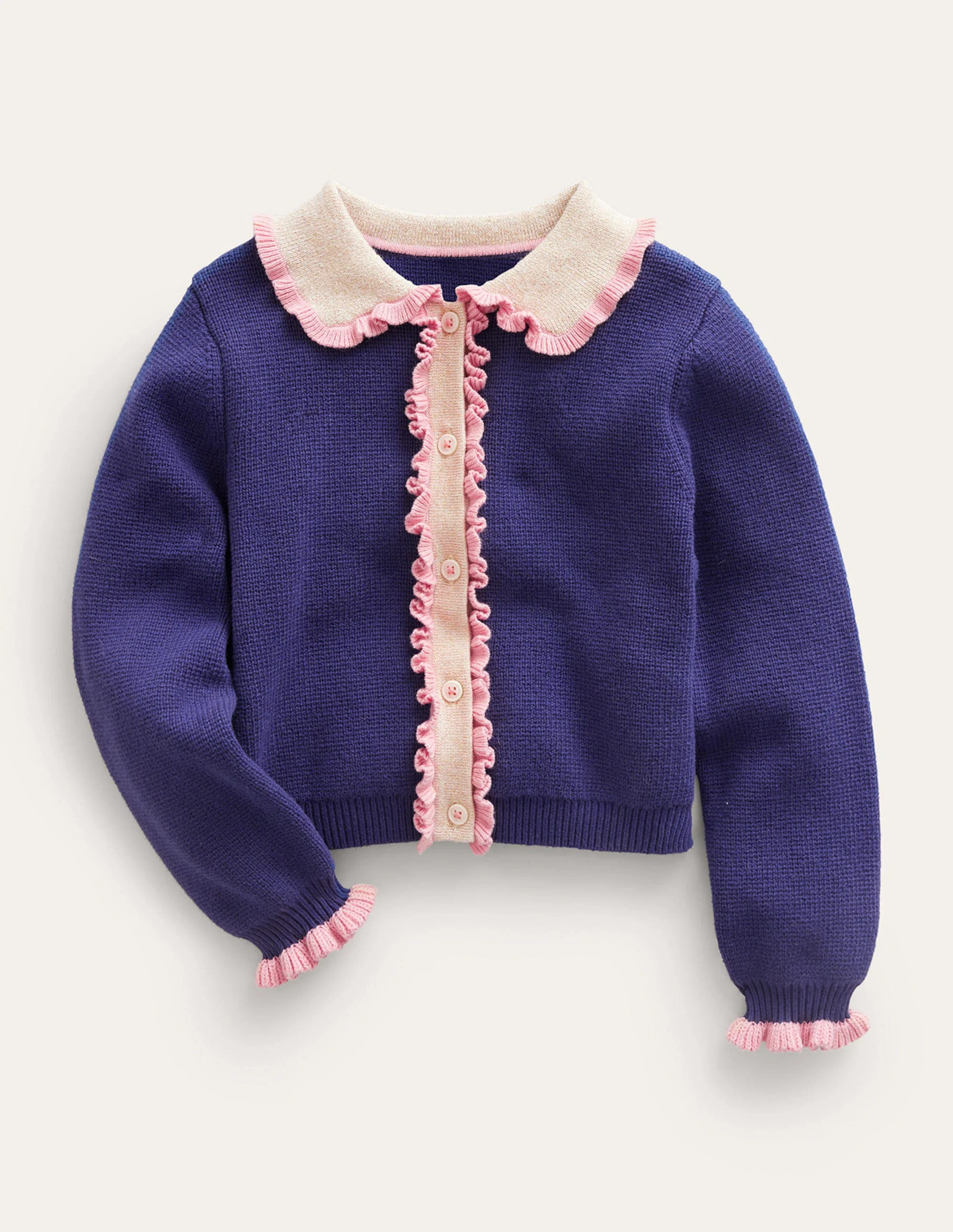 Knitted Jacket-College Navy