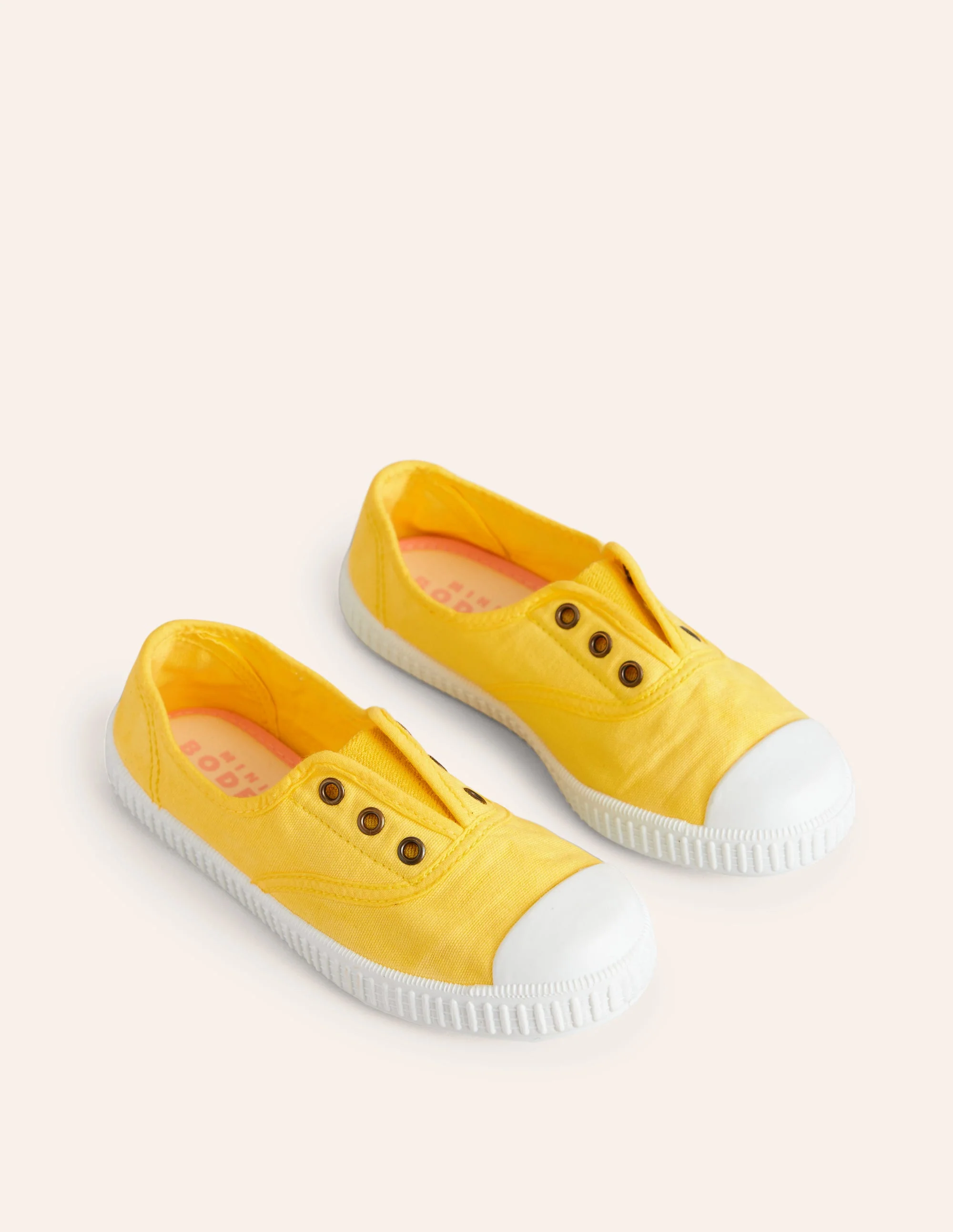 Laceless Canvas Pull-ons-Soft Lemon - Image 2