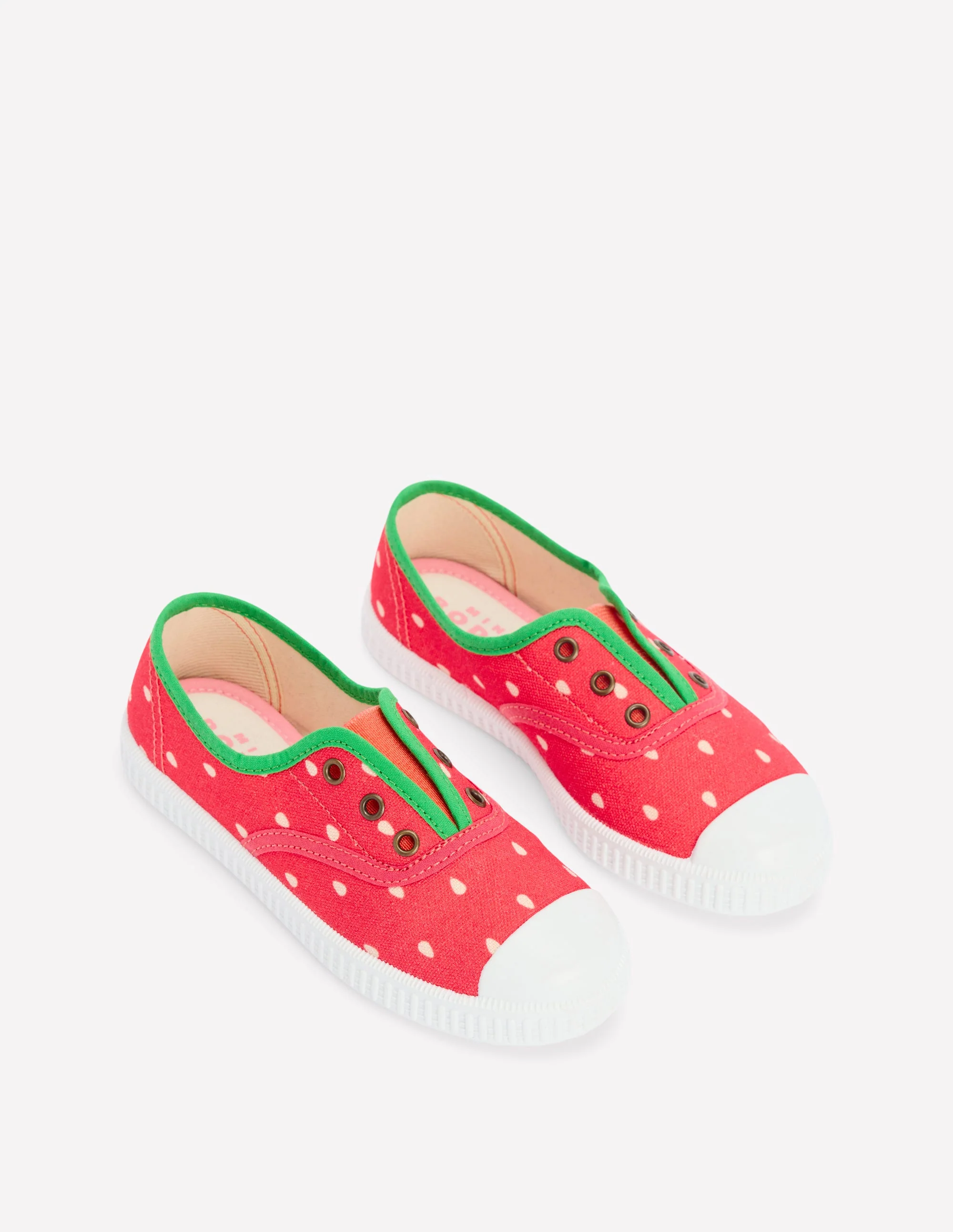 Laceless Canvas Pull-ons-Strawberry - Image 2