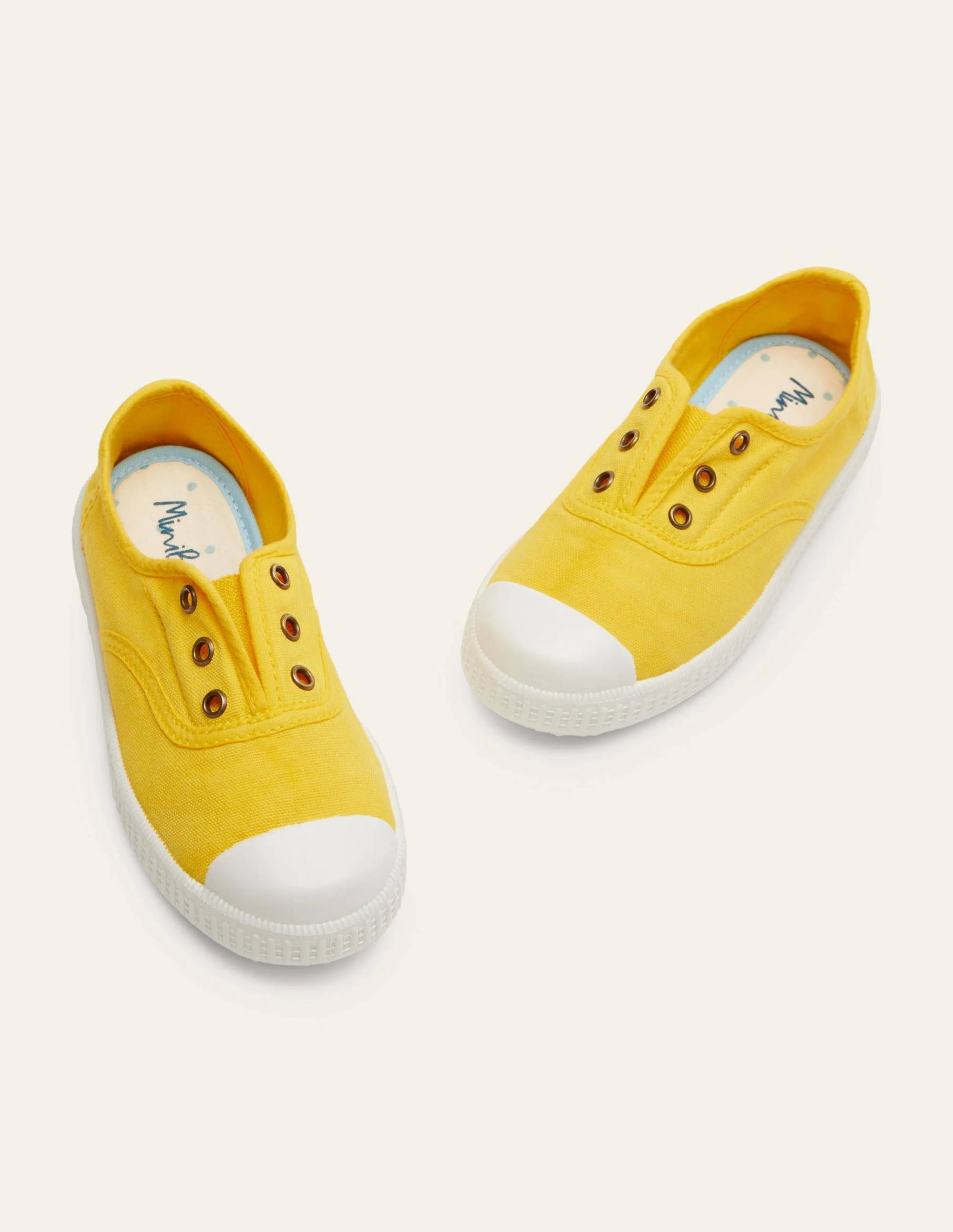 Laceless Canvas Pull-ons-Sweetcorn Yellow