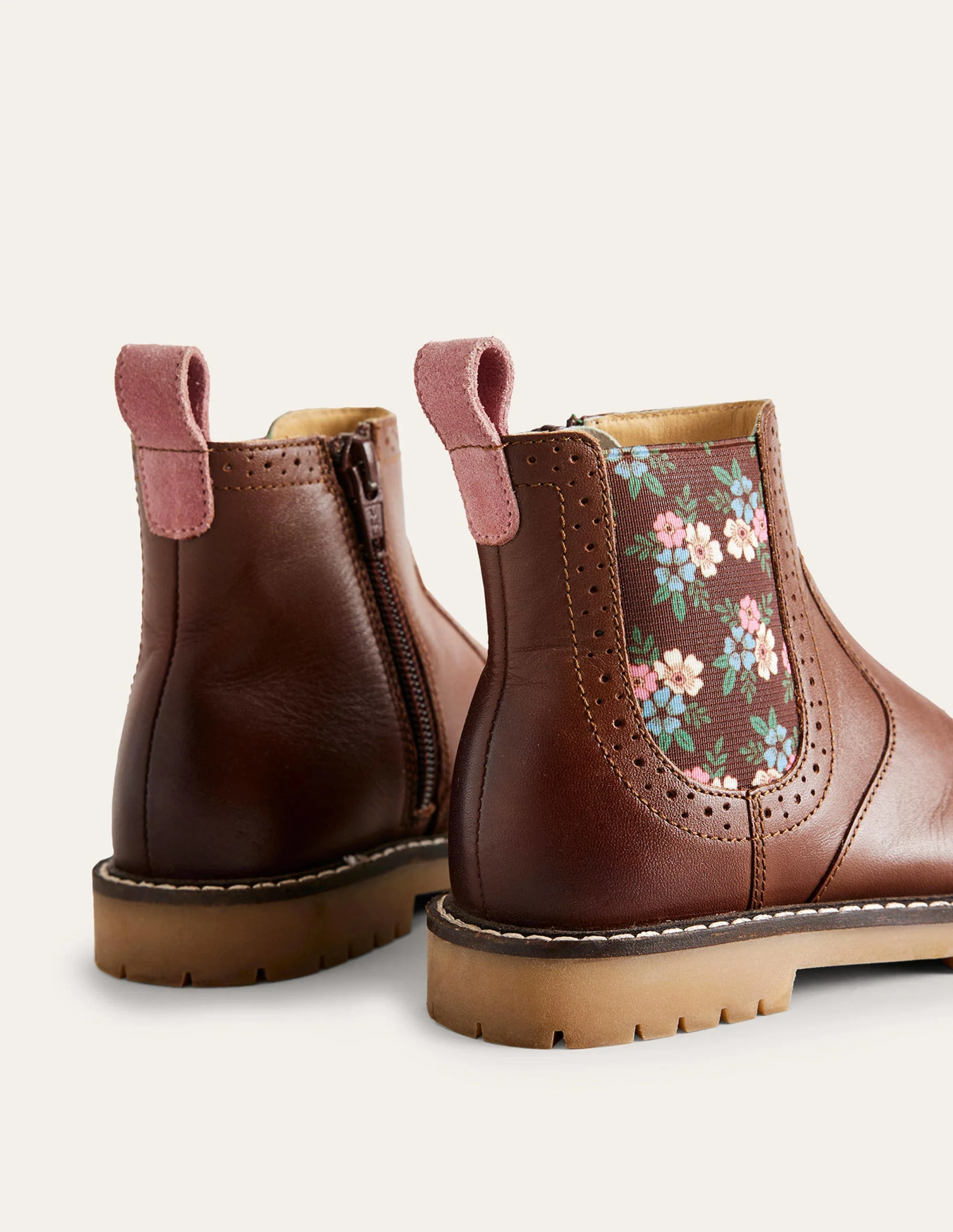 Leather Chelsea Boots-Tan - Image 3