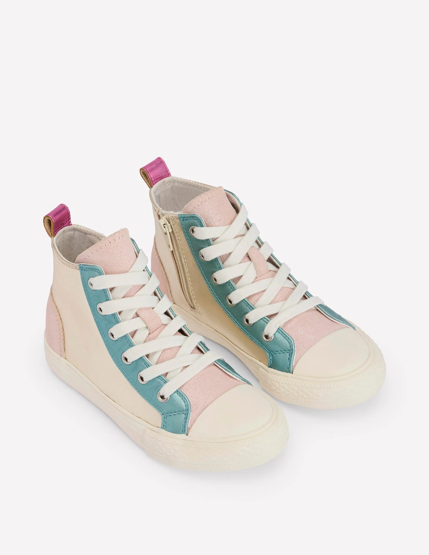Leather Metallic High Tops-Multi Metallic - Image 2