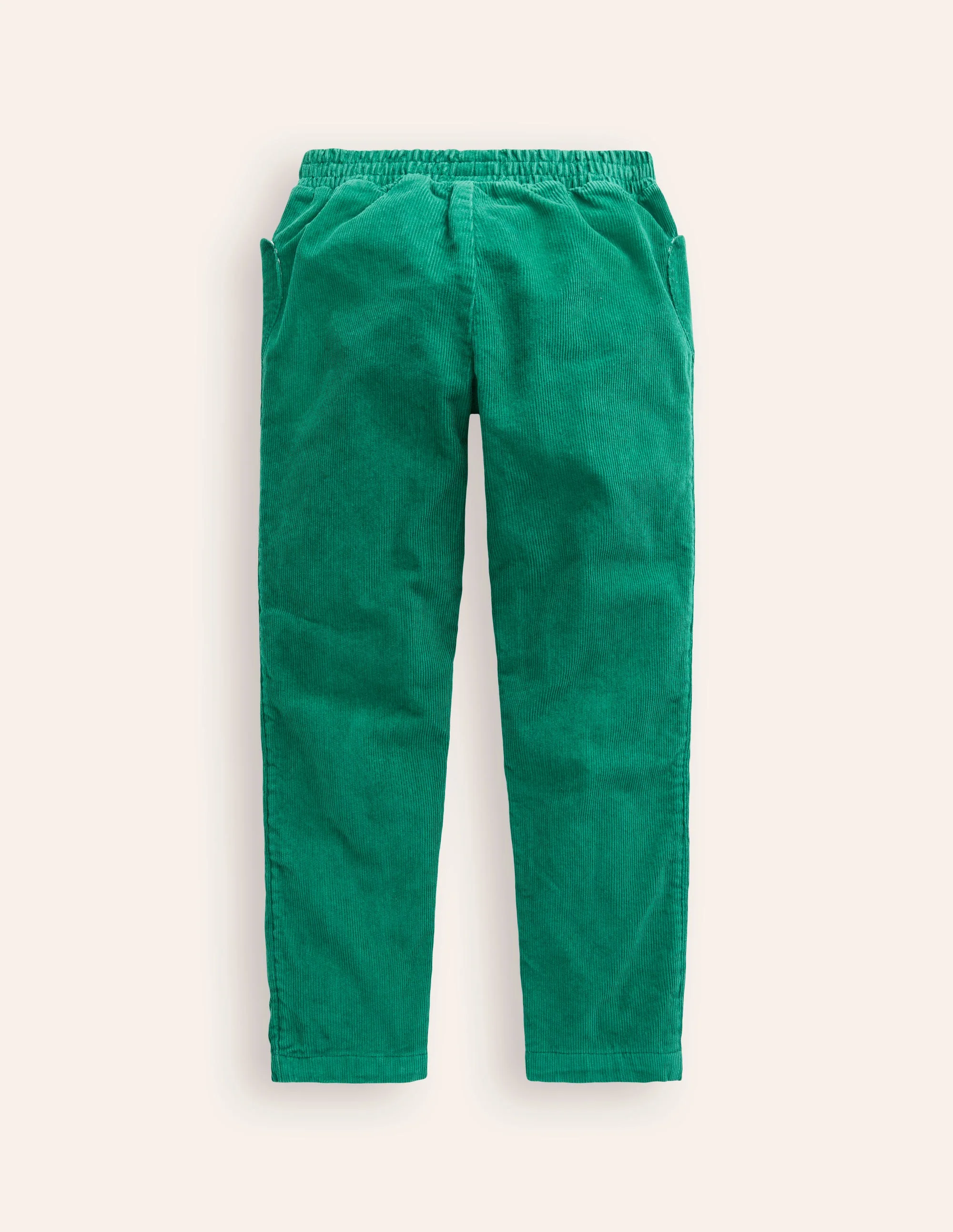 Lined Pull-on Cord Pants-Alpine Green - Image 2