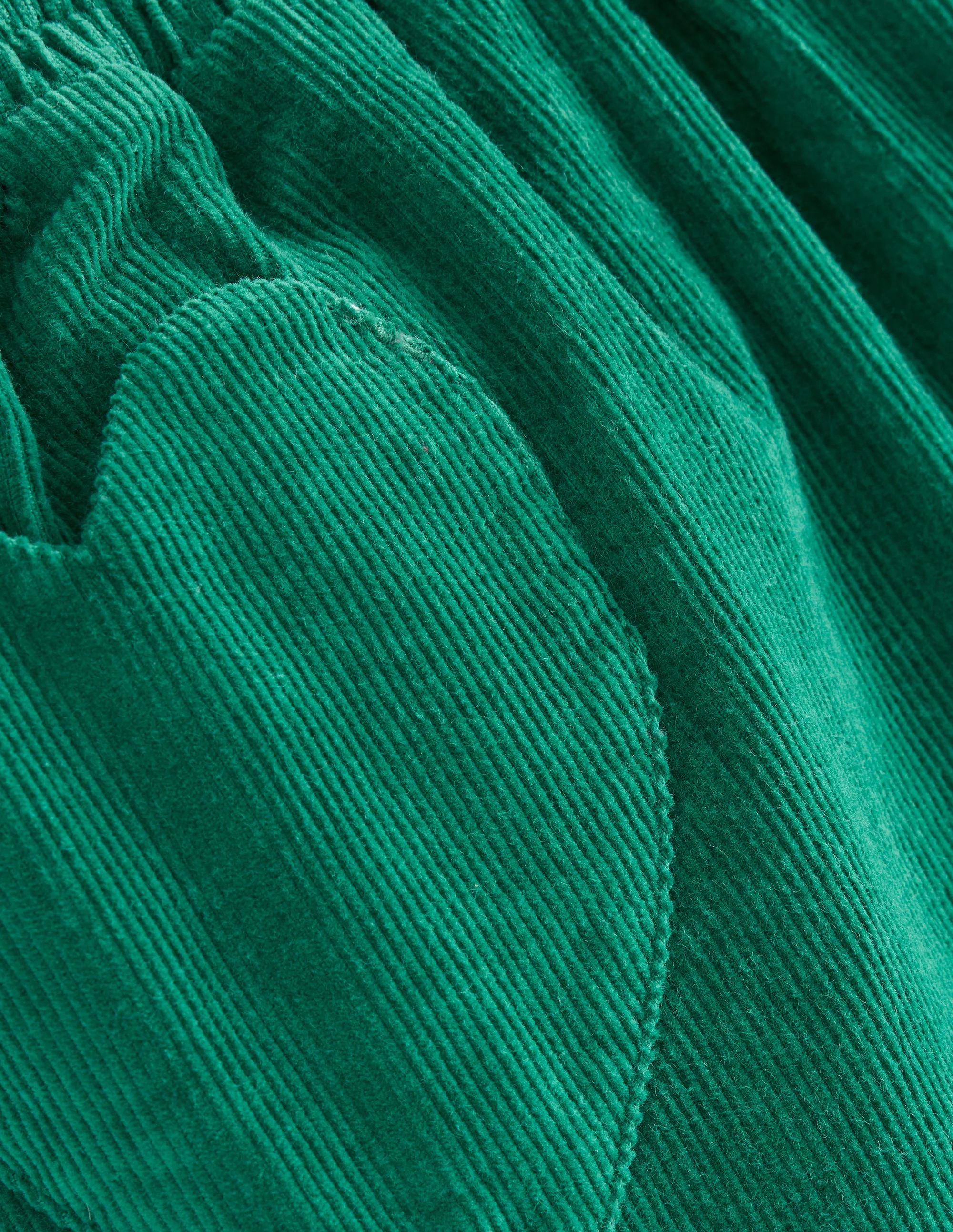 Lined Pull-on Cord Pants-Alpine Green - Image 3