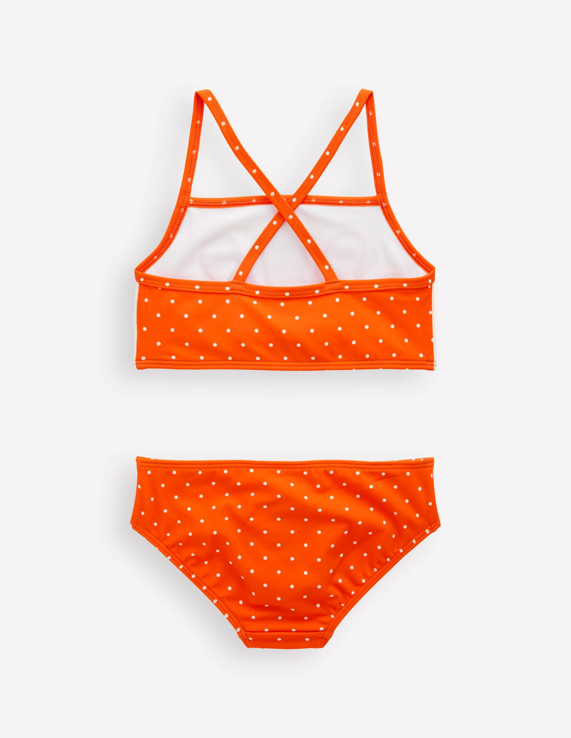Logo Cross Back Bikini-Bright Orange - Image 4