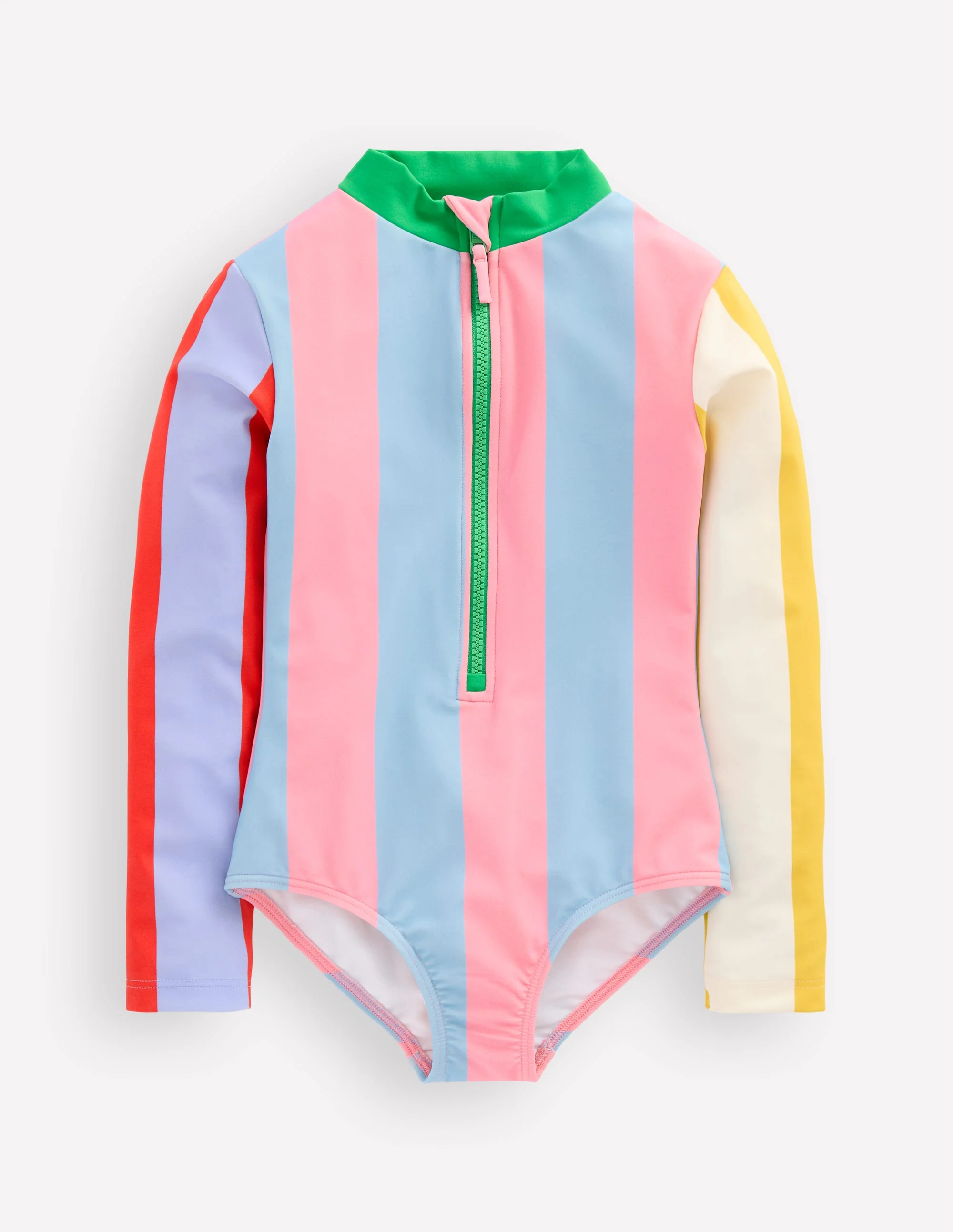 Long-sleeved Swimsuit-Hotpotch Stripe