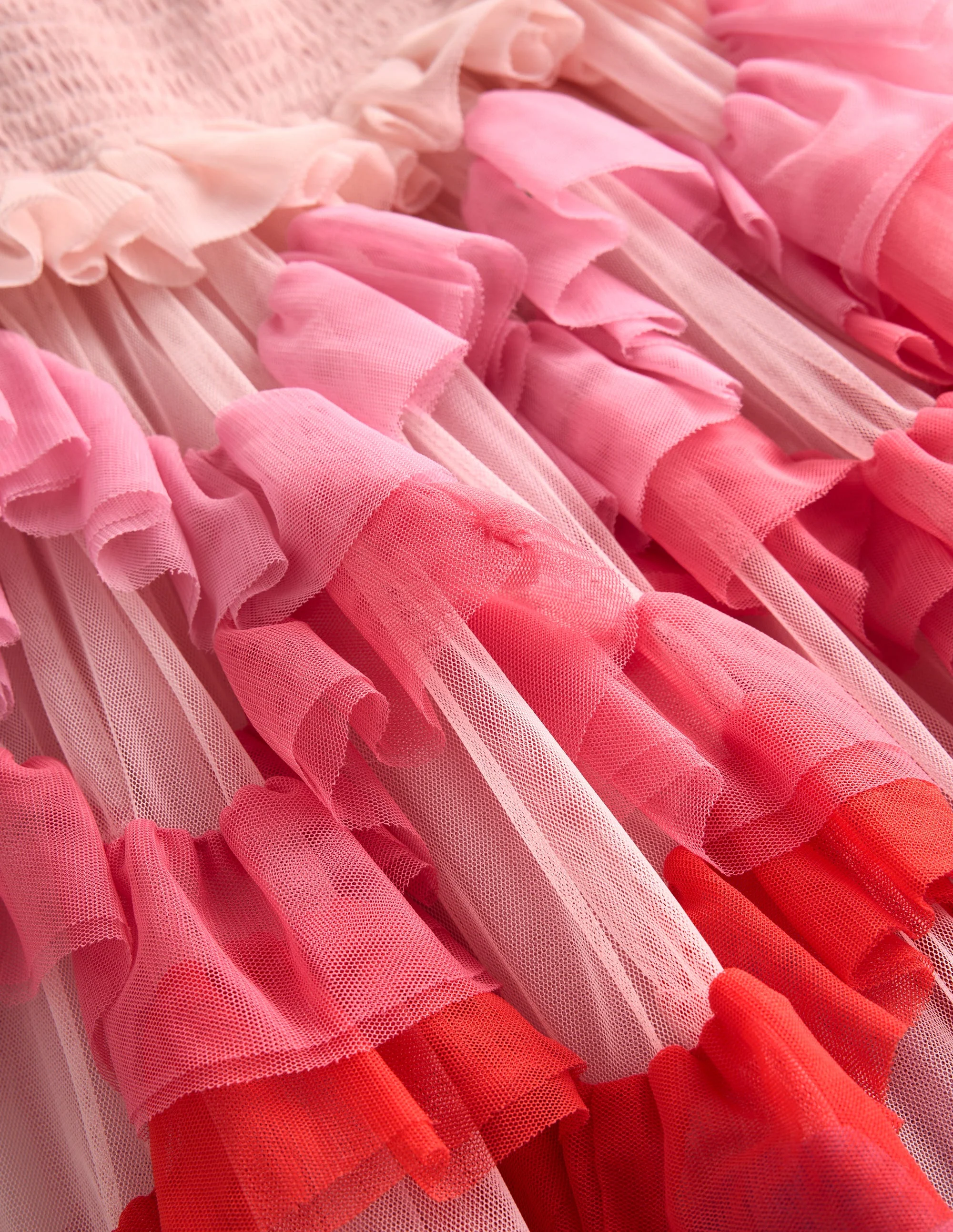Maude Ruffle Tulle Dress-Multi Rainbow - Image 7