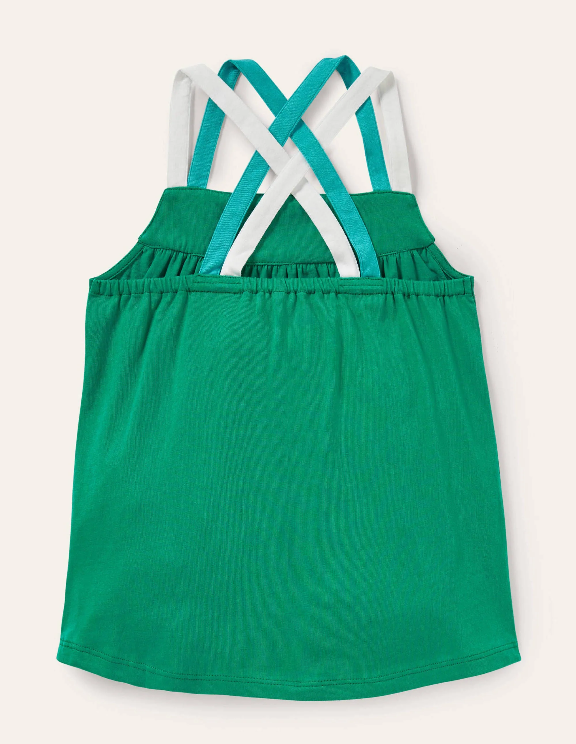 Multi Strap Tank Top-Green Pepper - Image 2
