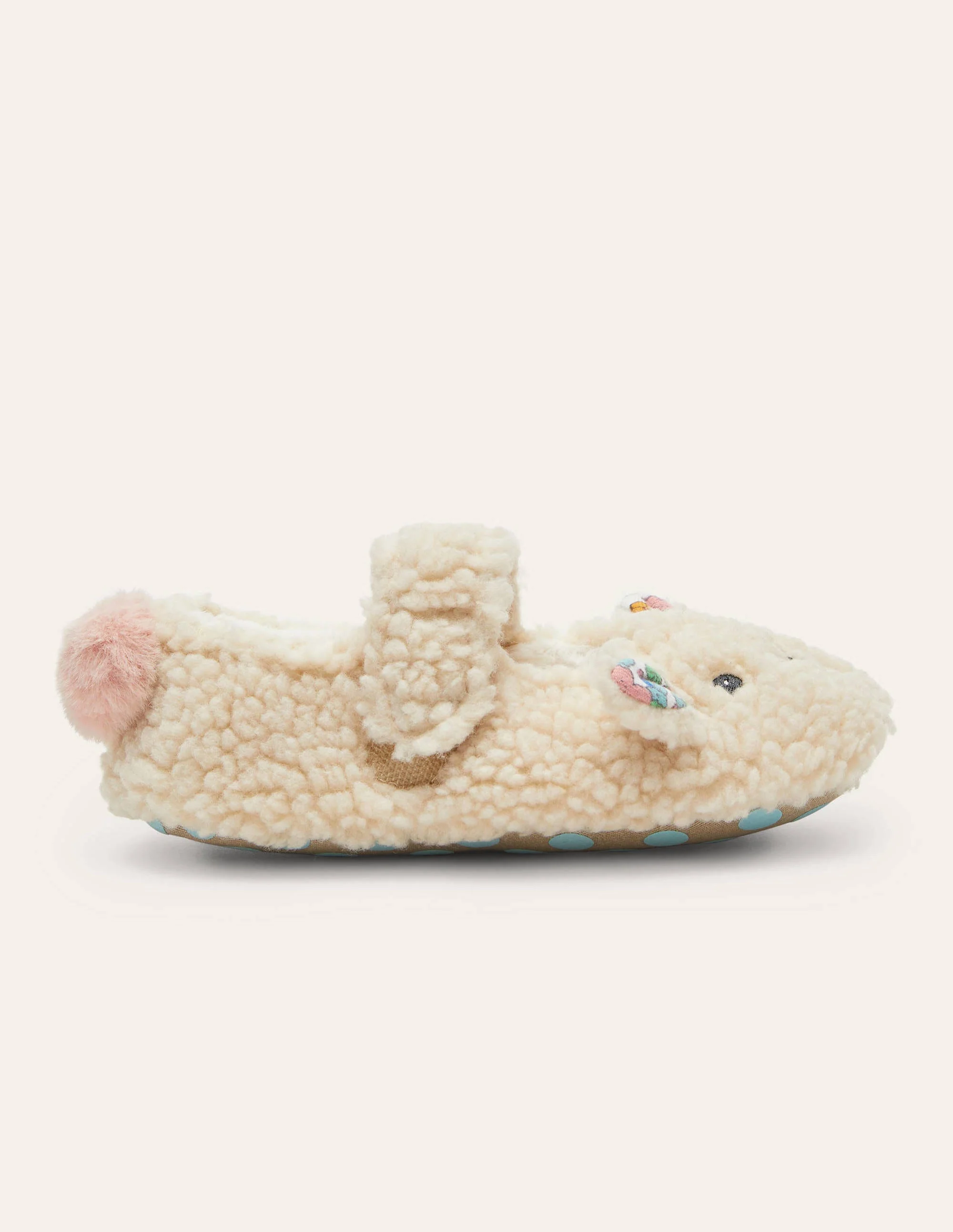 Novelty Slippers-Oatmeal Sheep - Image 2