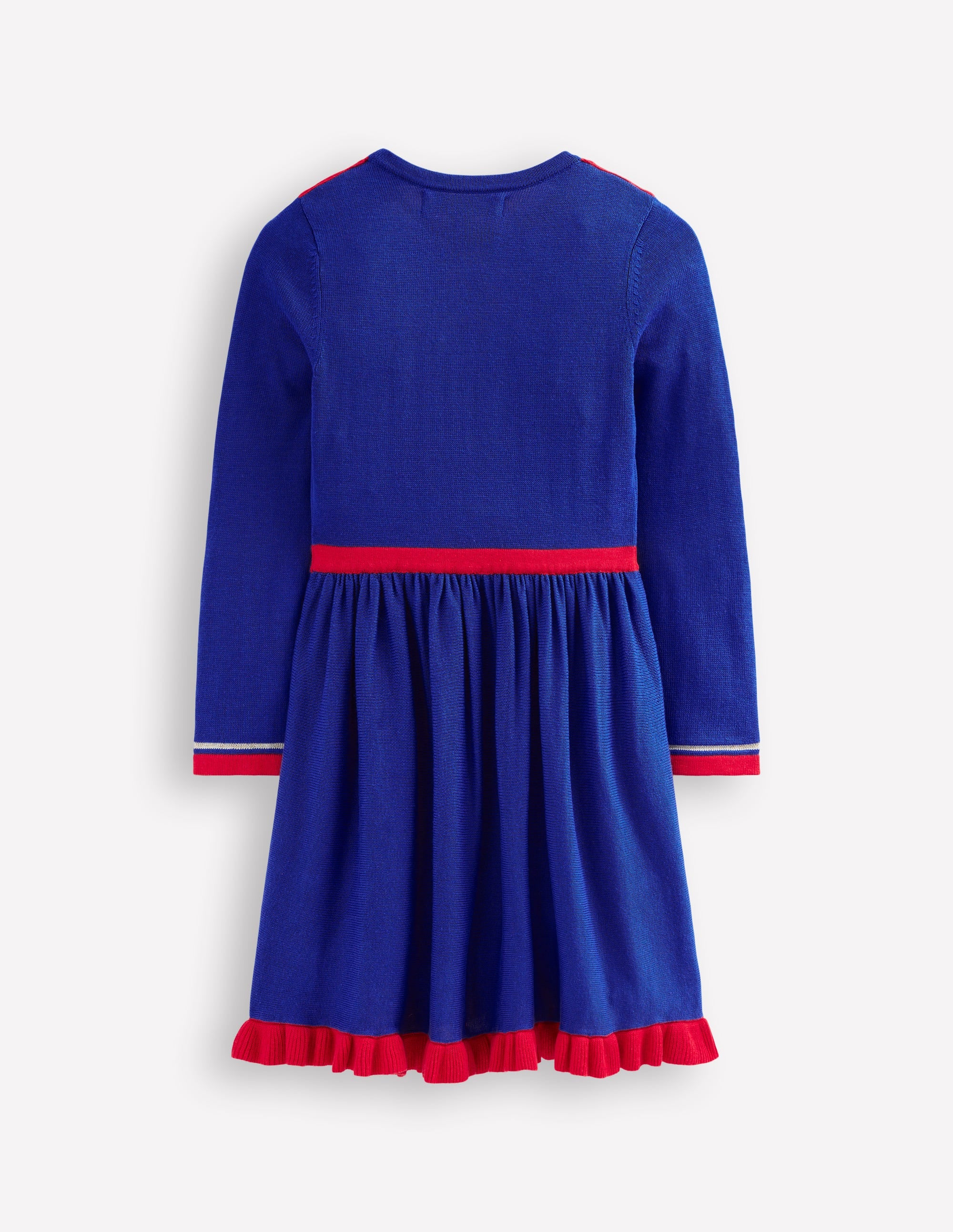 Nutcracker Knitted Dress-College Navy - Image 2