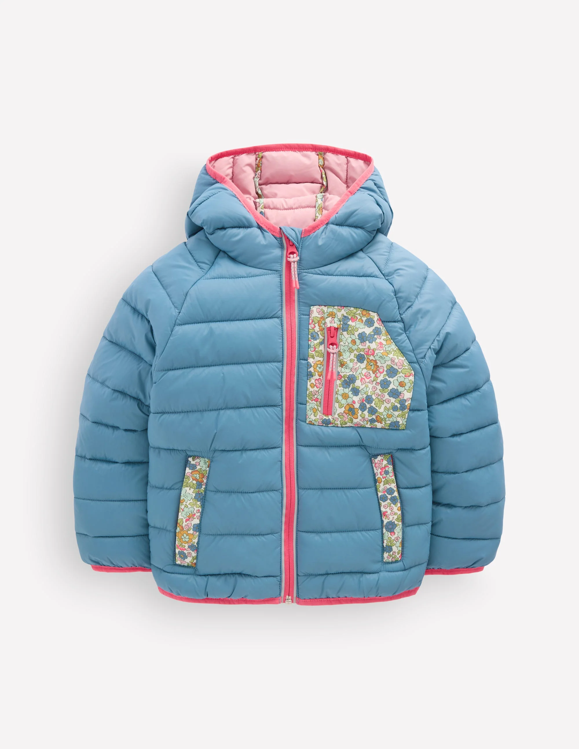 Pack-away Padded Jacket-Blue
