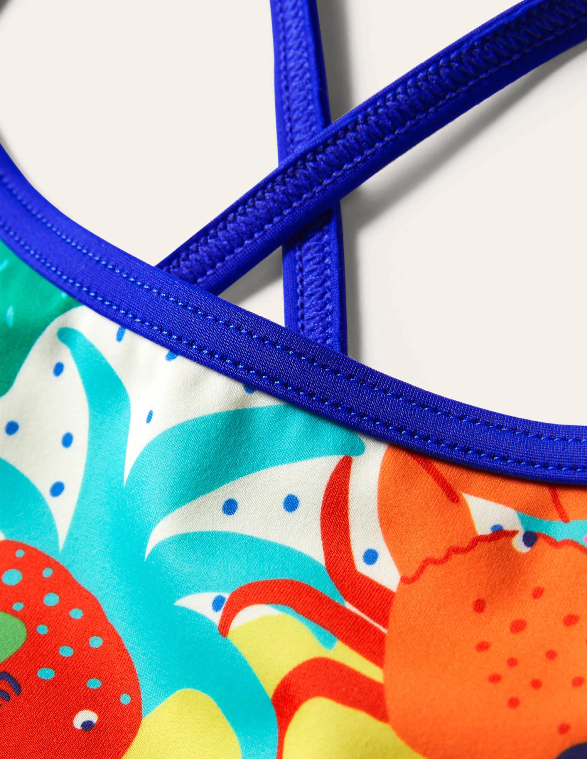 Patterned Bikini Top-Multi Rainbow Reef - Image 3